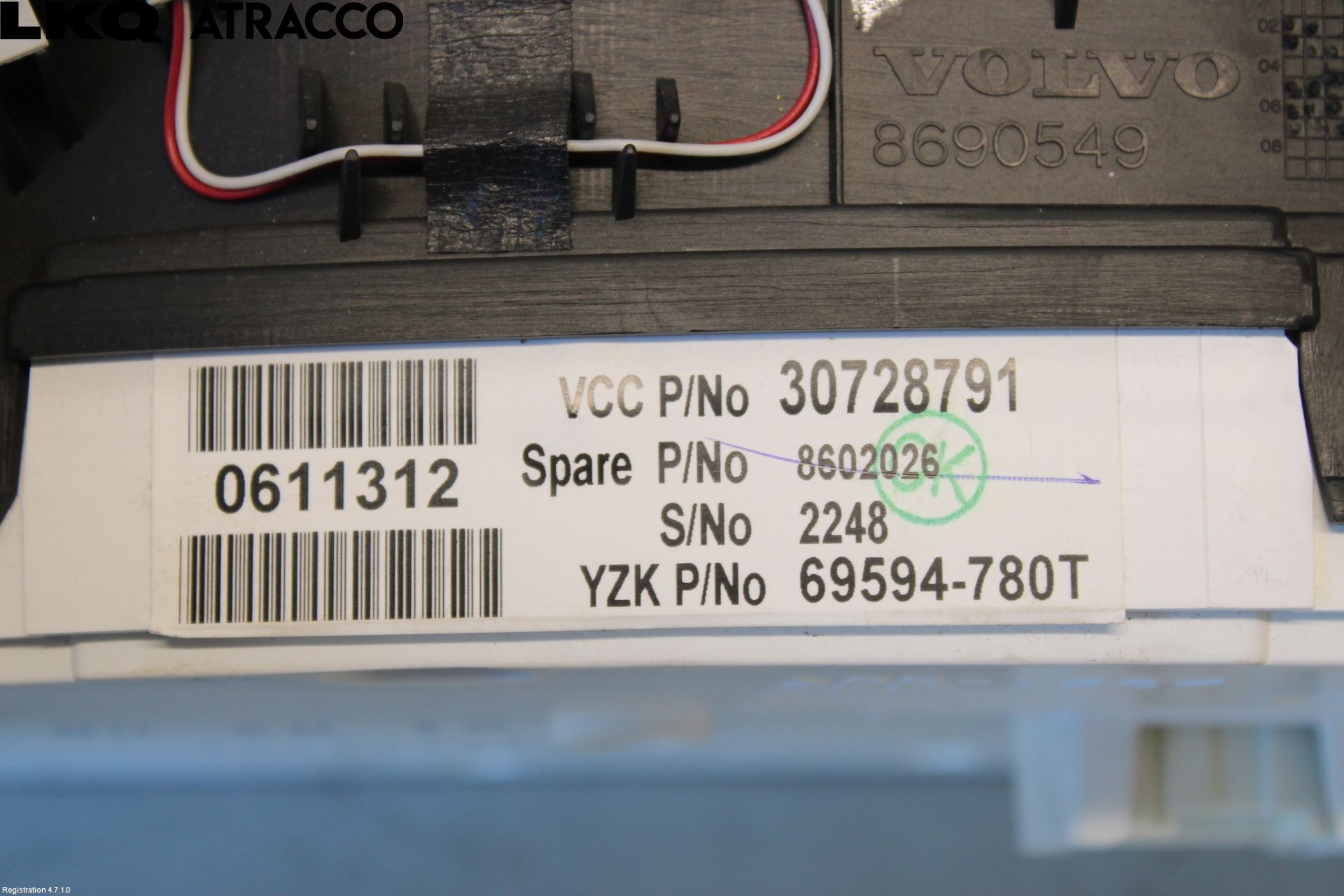 Volvo S60 05-10 Instr Kombinert