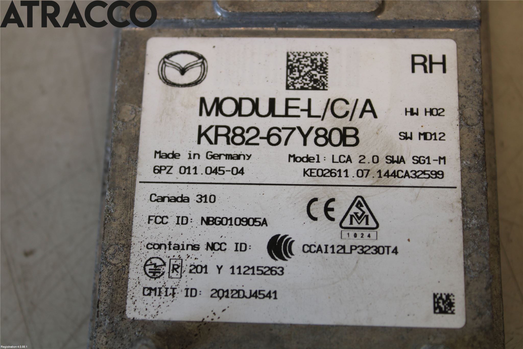 Mazda CX-5 12-17 Sensor Kollisjonsbeskyttelse