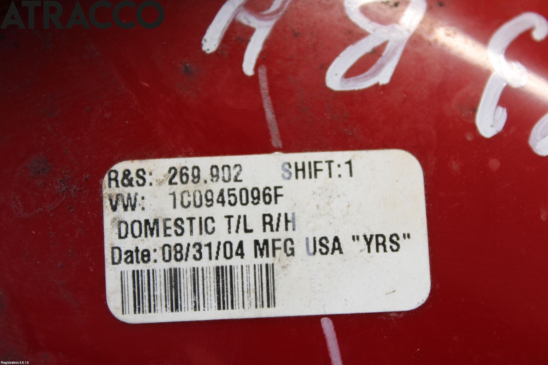 Volkswagen VW BEETLE 98-10 Baklykt Høyre