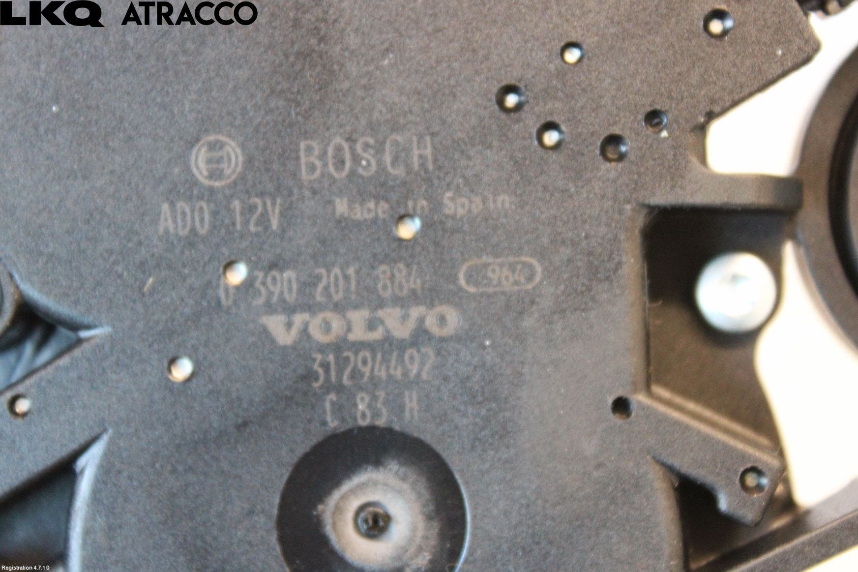 Volvo V60 11-13 Viskermotor Bakluke