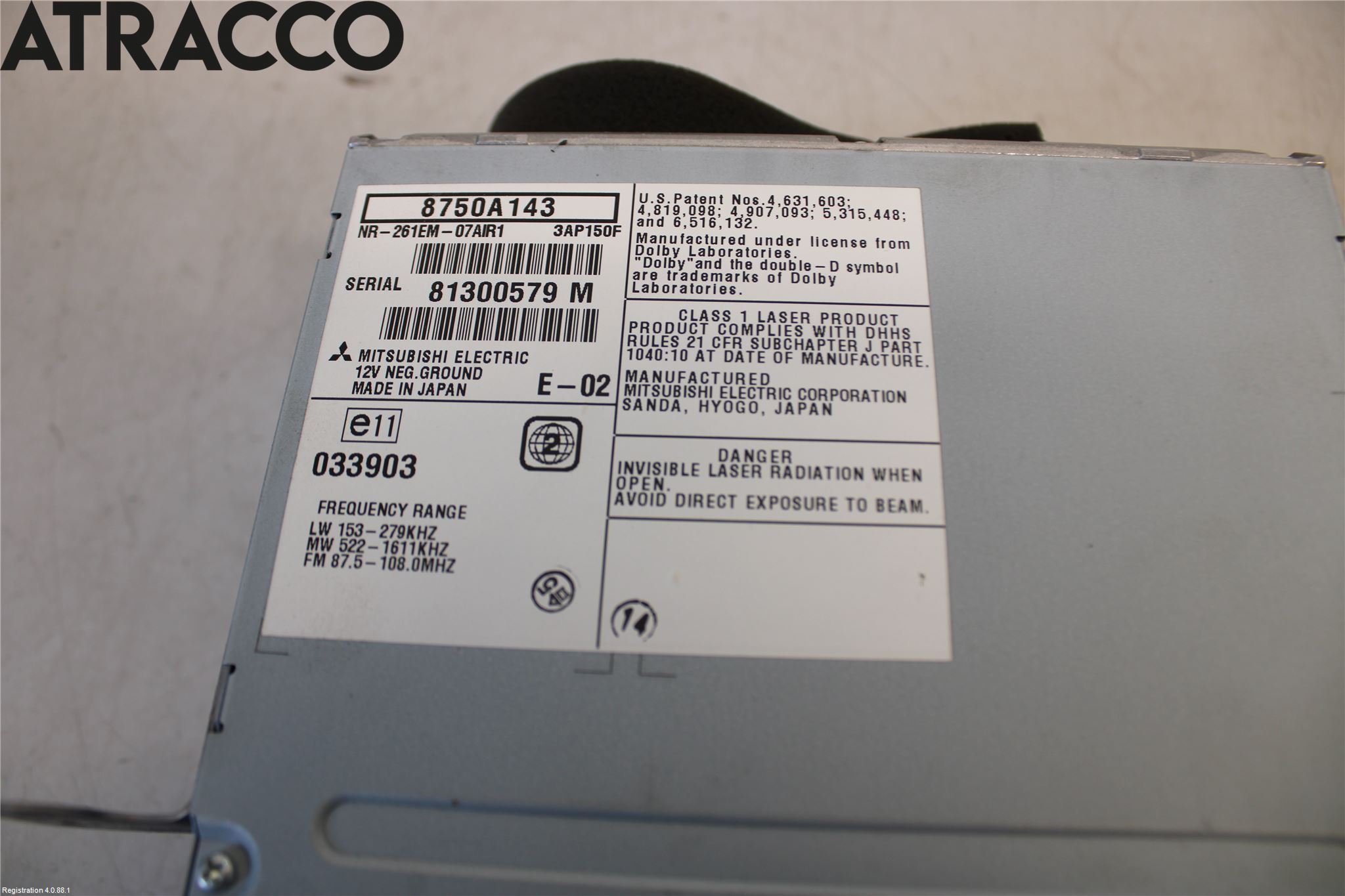 Mitsubishi OUTLANDER 07-12 Stereo Radio