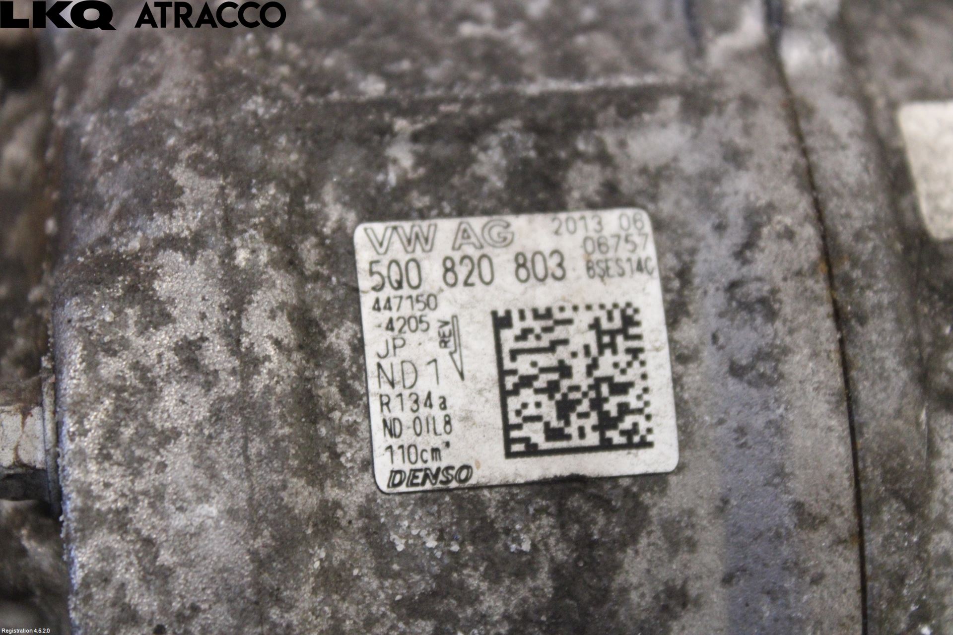 Volkswagen VW GOLF / E-GOLF VII 13-20 Varme Ac Kompressor