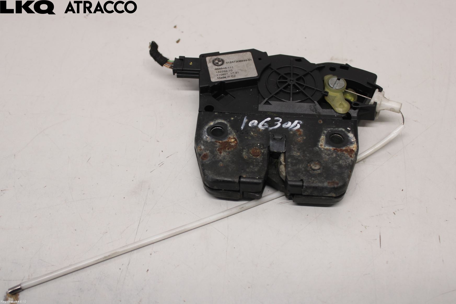 BMW 3 E90/91 SED/TOU 05-12 Bakluke-Lokk Låsekasse