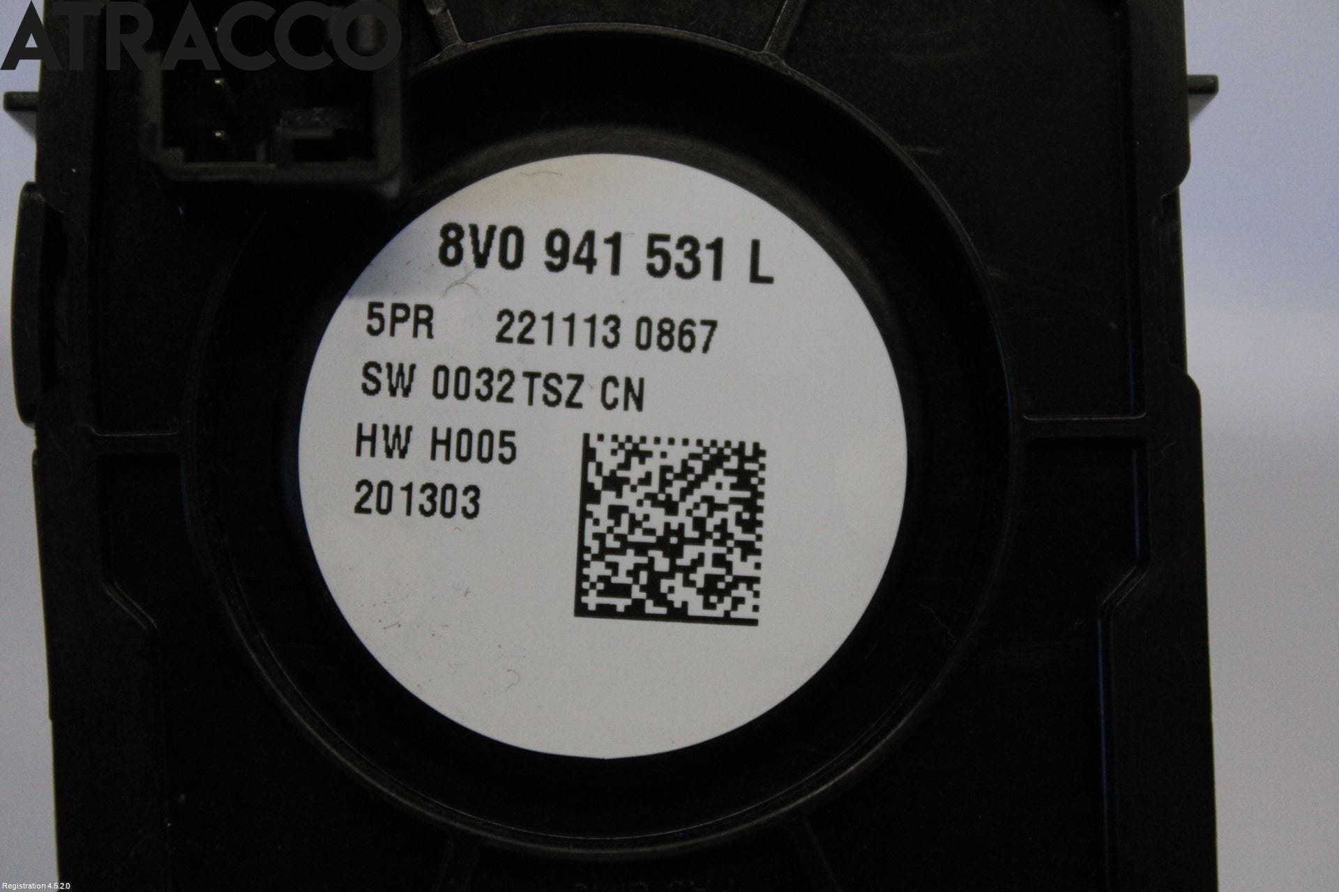 Audi A3/S3 05-13 Bryter Hovedlys