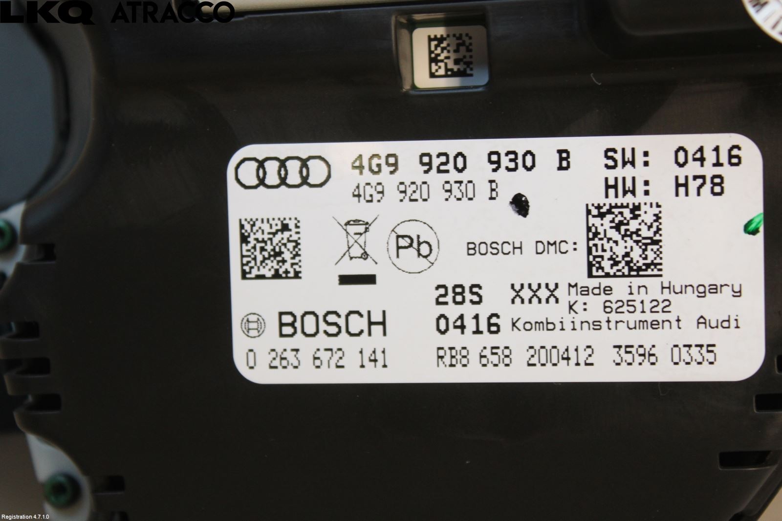 Audi A6 ALLROAD 12-18 Instr Kombinert