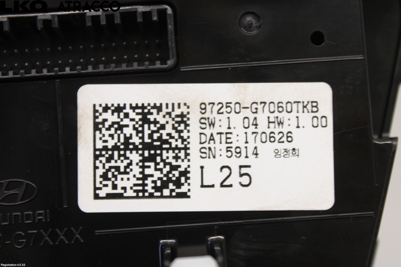 Hyundai IONIQ AE 17-22 Varme Ac Betjening-Display