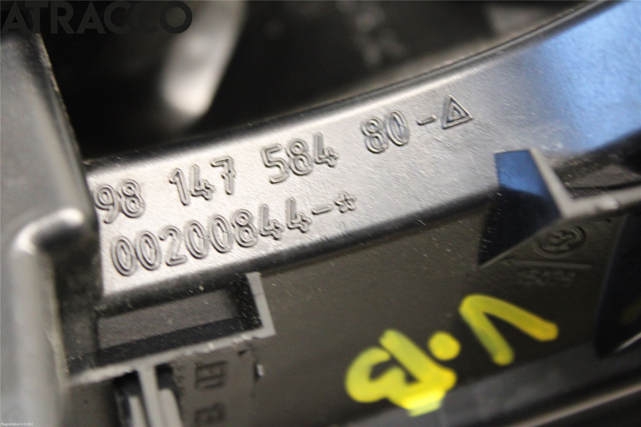 Peugeot 2008 13-20 Baklykt Venstre  På Luke(Indre