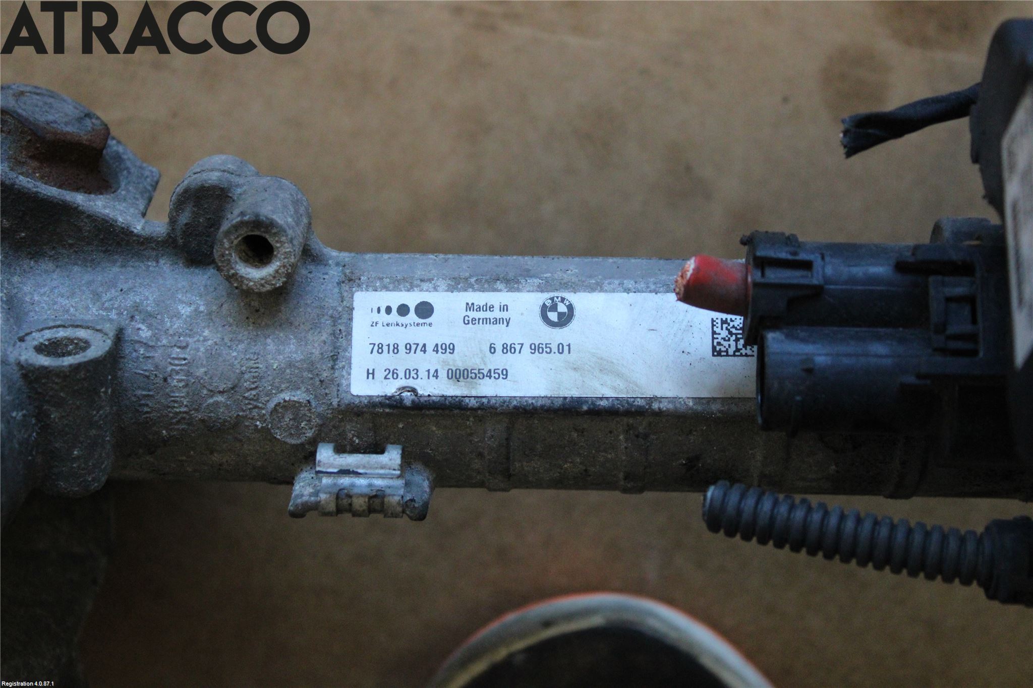 BMW 5 F10/F11/F18 09-17 Servo Snekke - Tannstang