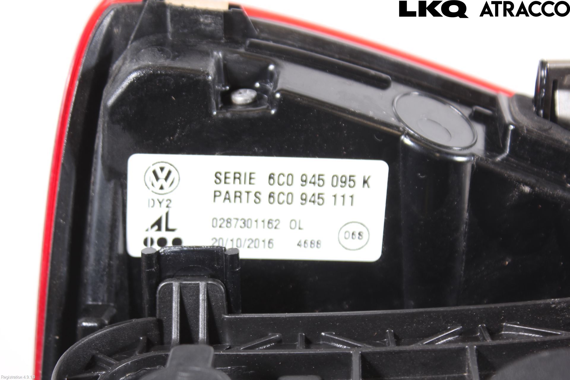 Volkswagen VW POLO 10-17 Baklykt Venstre