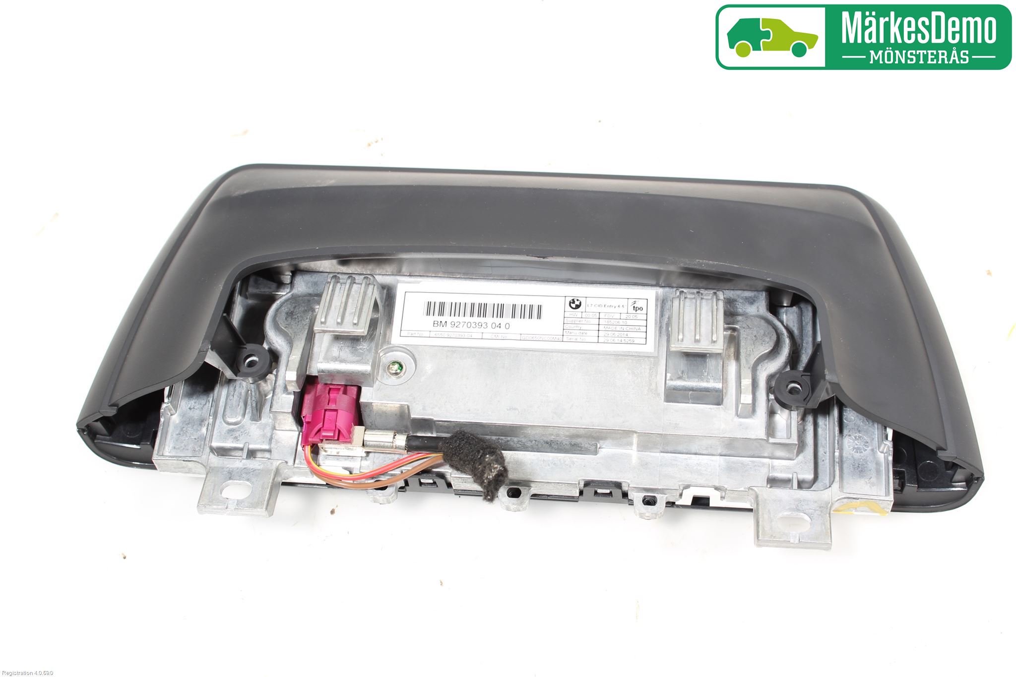 BMW 3 GT F34 13-19 Instr Skjerm Dvd-Gps-Ac-Tlf