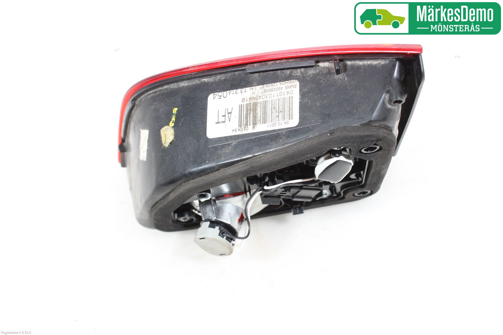 Opel ASTRA J 10-15 Baklykt Venstre  På Luke(Indre