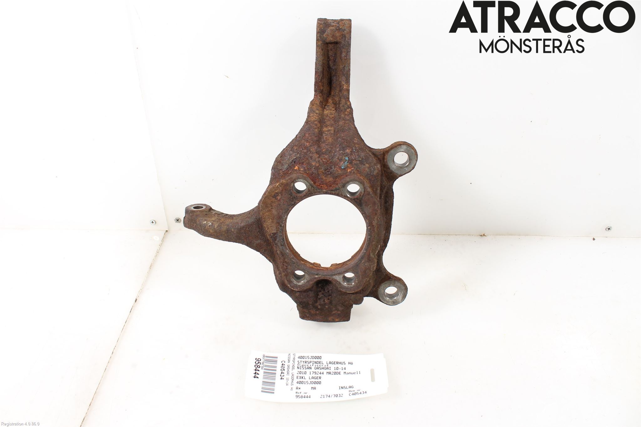 Nissan QASHQAI 10-14 Spindel Hf