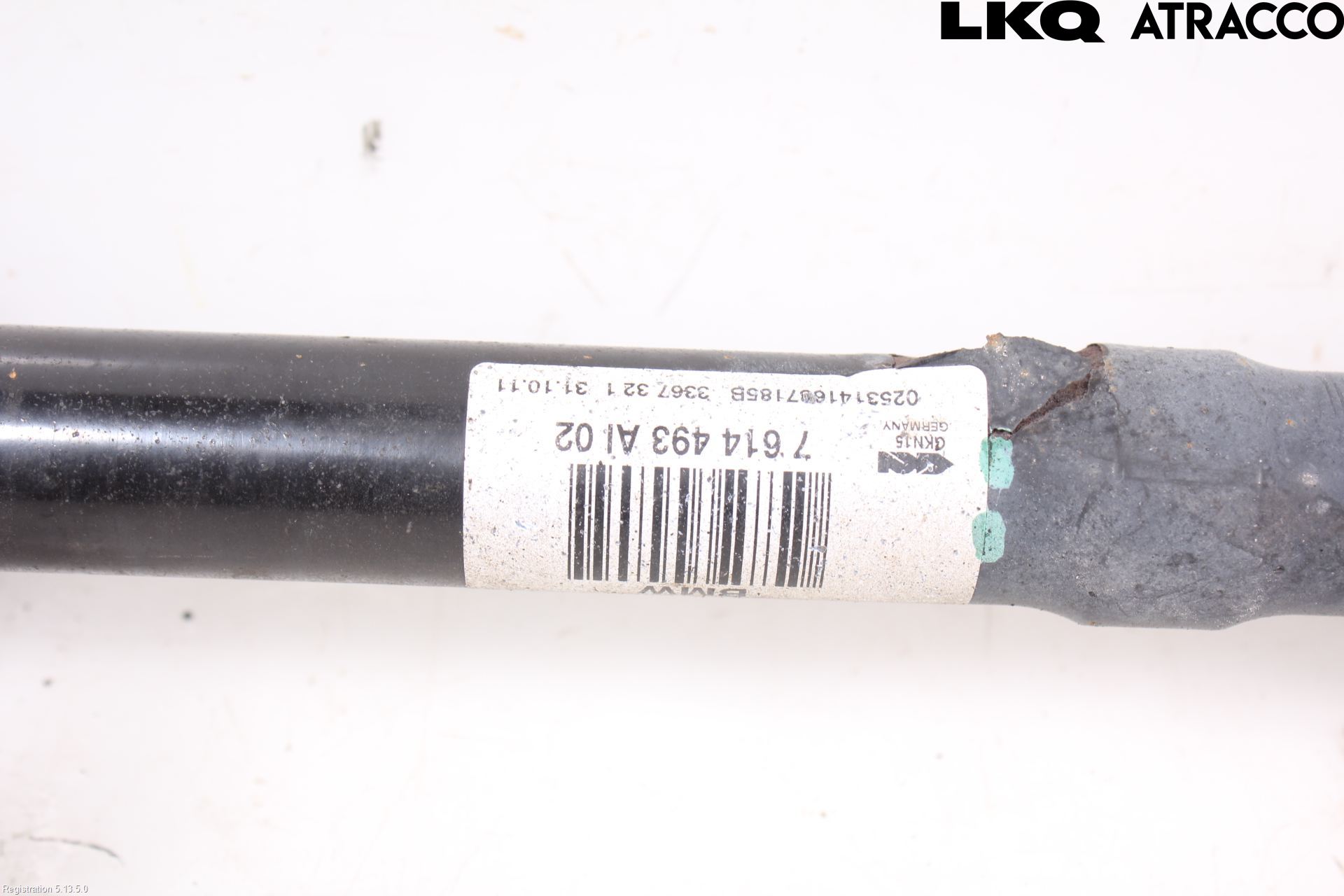 BMW X3 F25 10-17 Drivaksel Bak Kompl Venstre