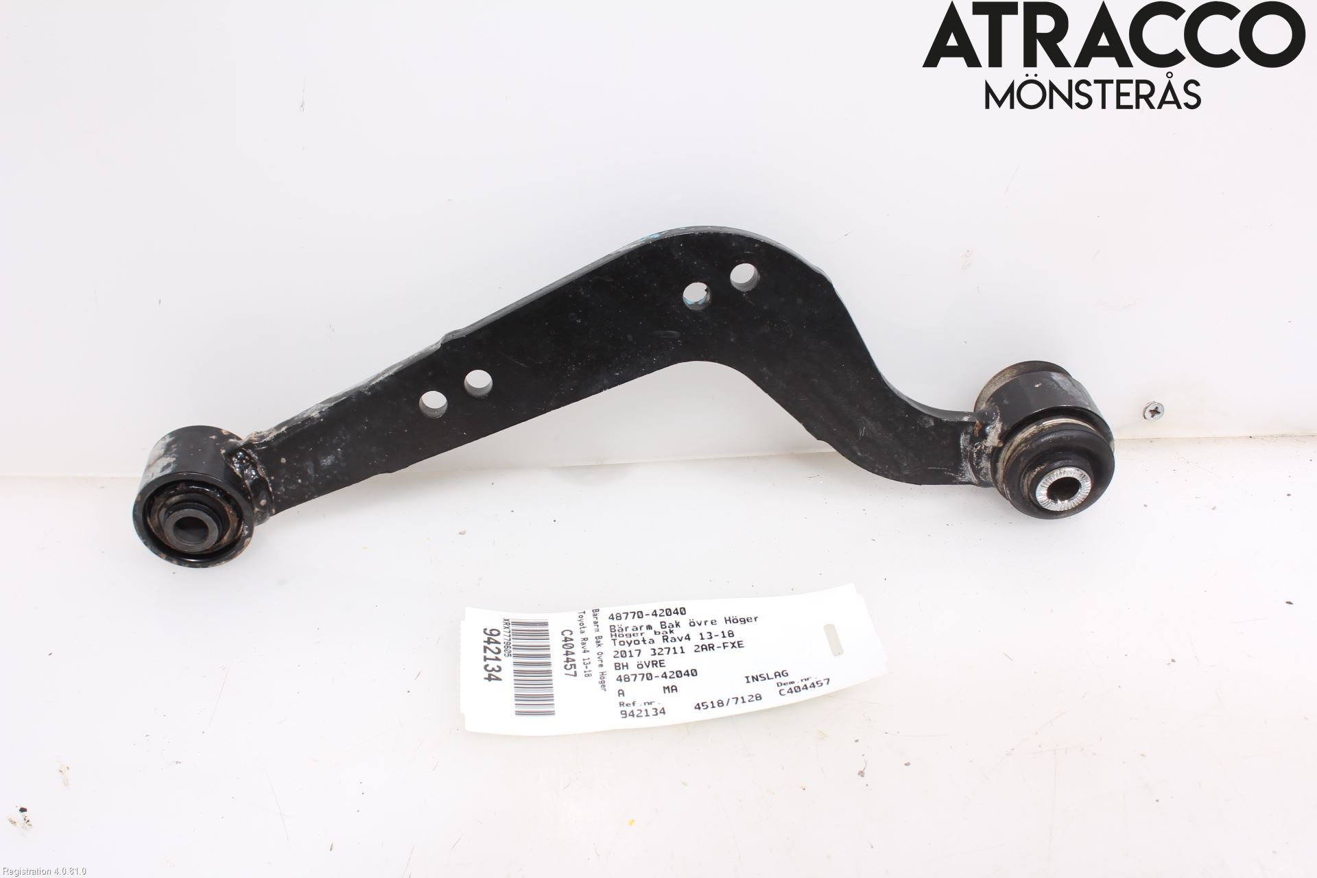 Toyota RAV4 13-18 Bærearm Bak Høyre Øvre