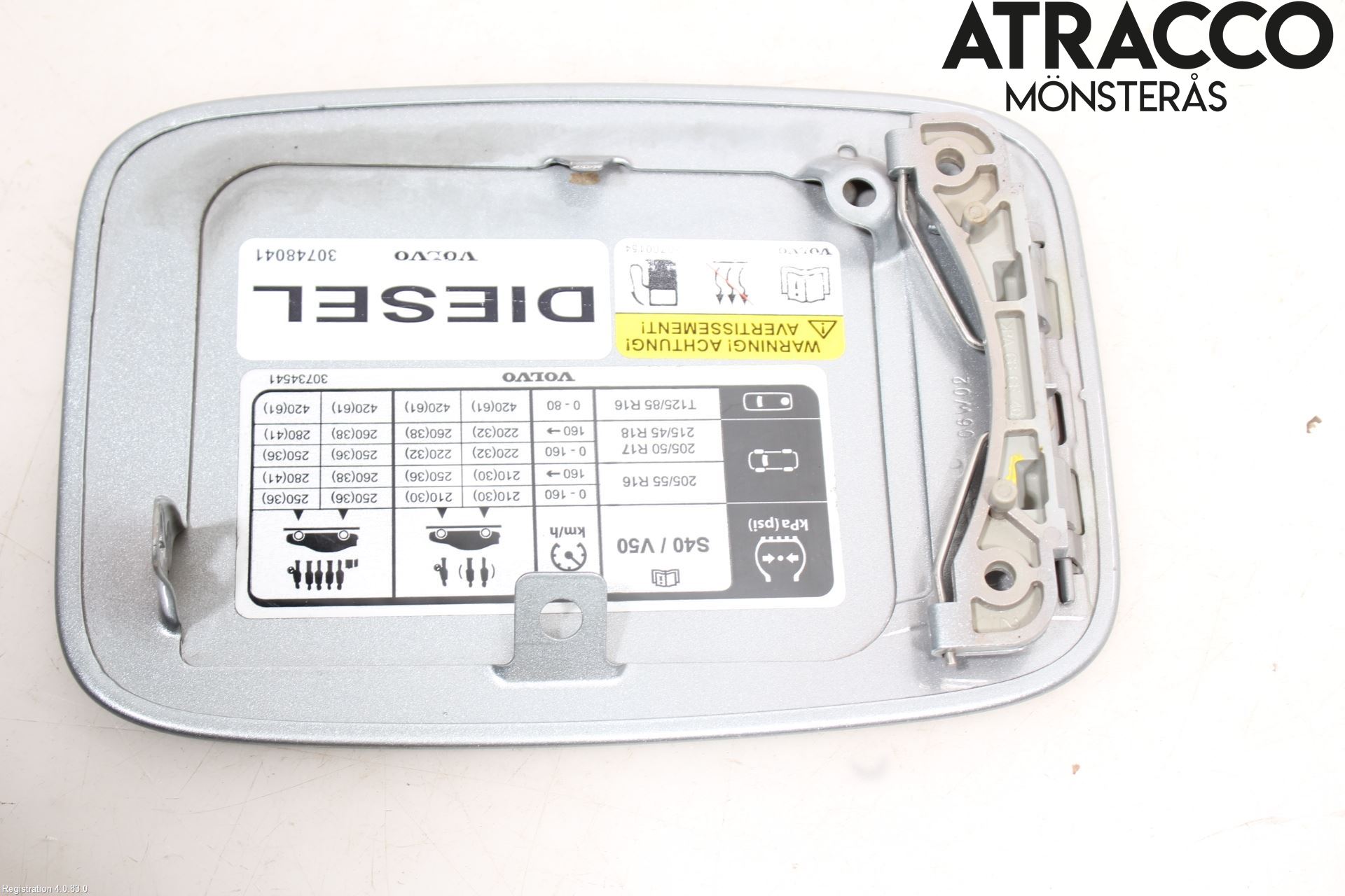 Volvo V50 04-07 Drivstoff Tankluke