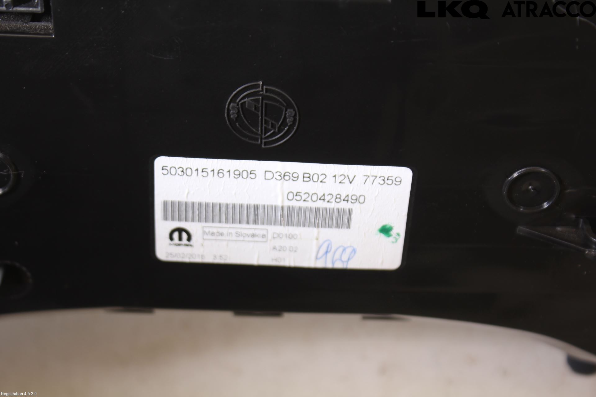 Fiat DOBLO CARGO Instr Kombinert