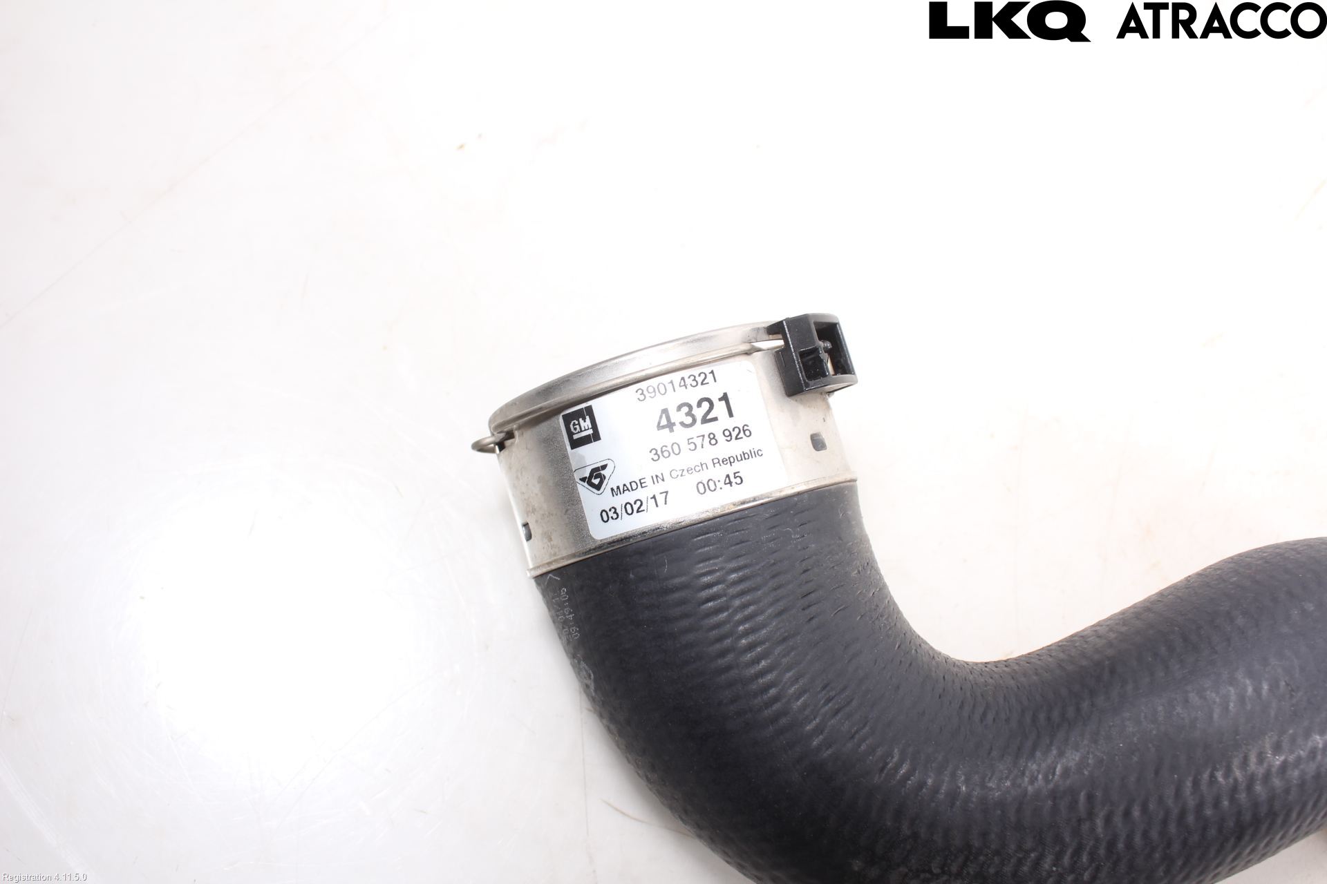 Opel ASTRA K 16-22 Intercooler Rør-Slange