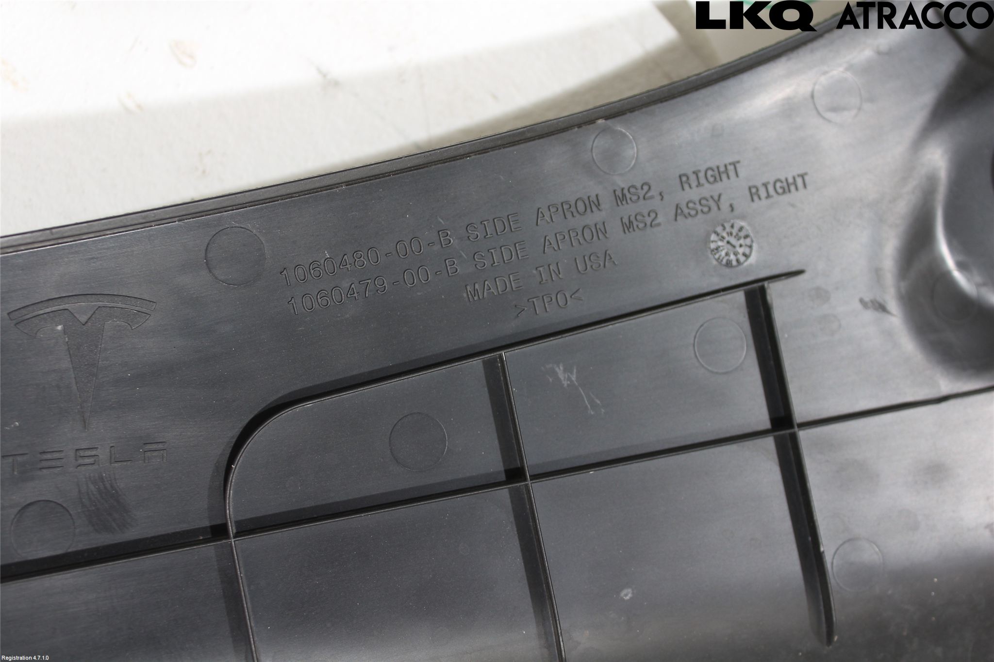 Tesla MODEL S 13- Visker Deksel-Grill-Under Frr