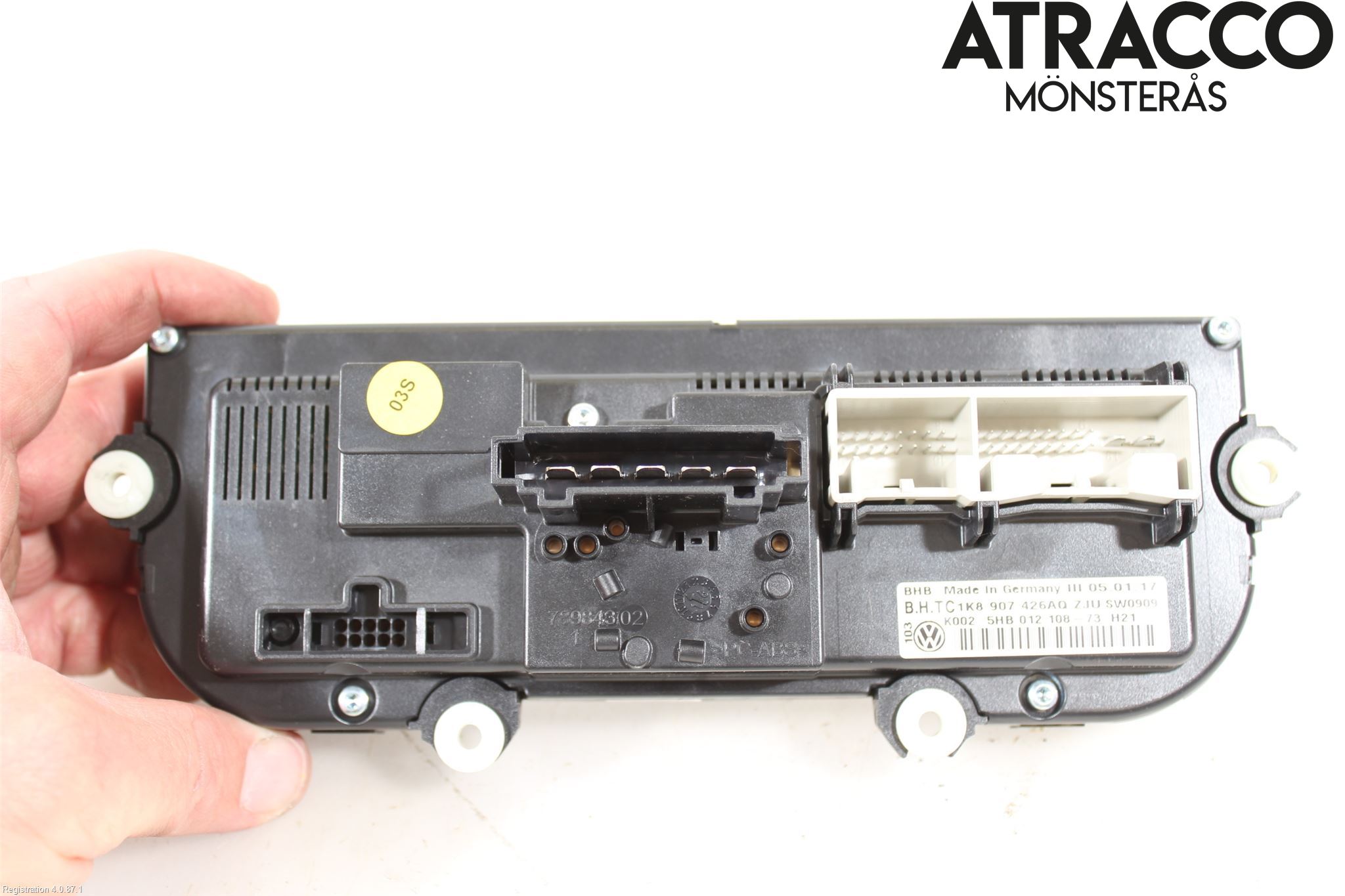 Volkswagen VW CADDY 16-20 Varme Ac Betjening-Display