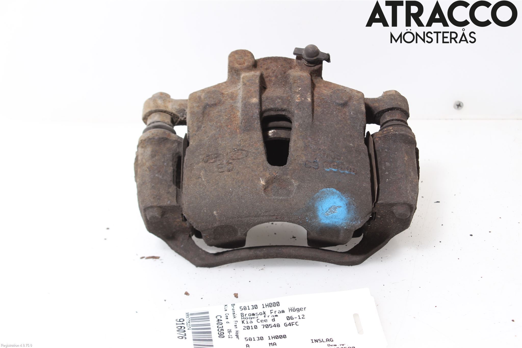 Kia CEED 06-12 Bremsecaliper Foran Høyre