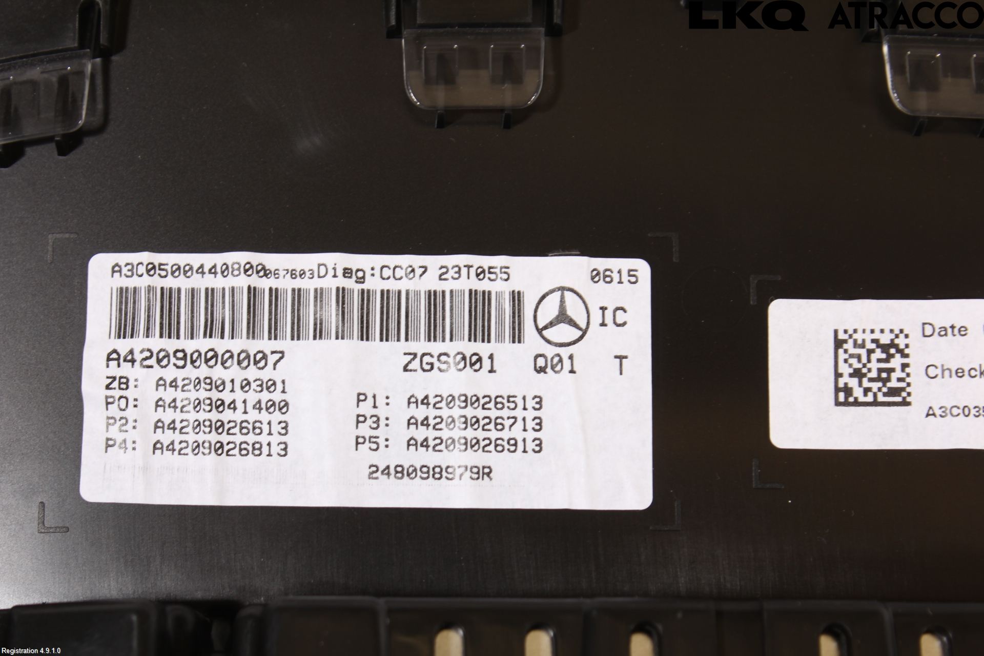 Mercedes-Benz MB CITAN/EQT (W420) 22- Instr Kombinert