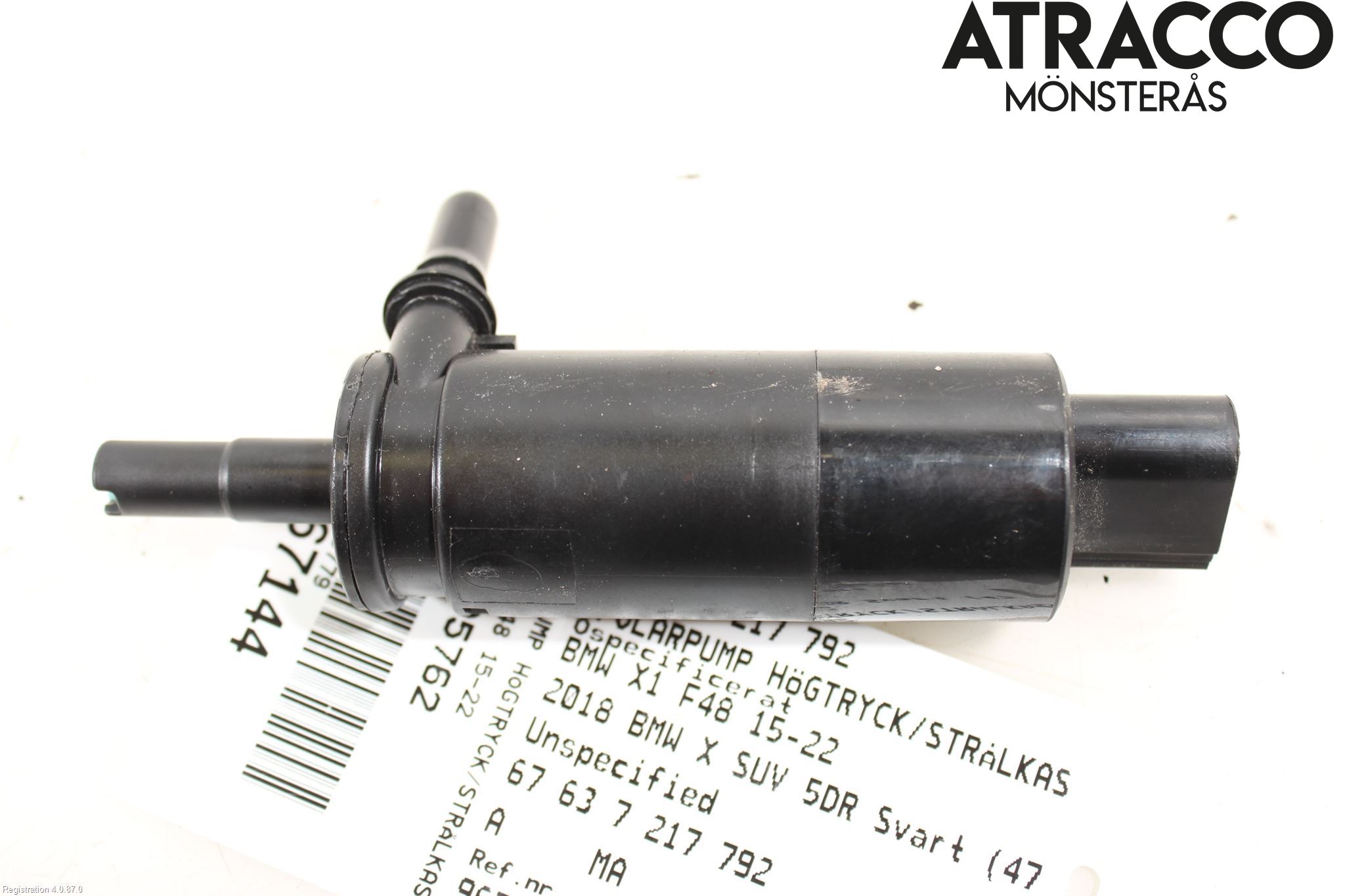 BMW X1 F48 15-22 Spylerpumpe Høytrykk