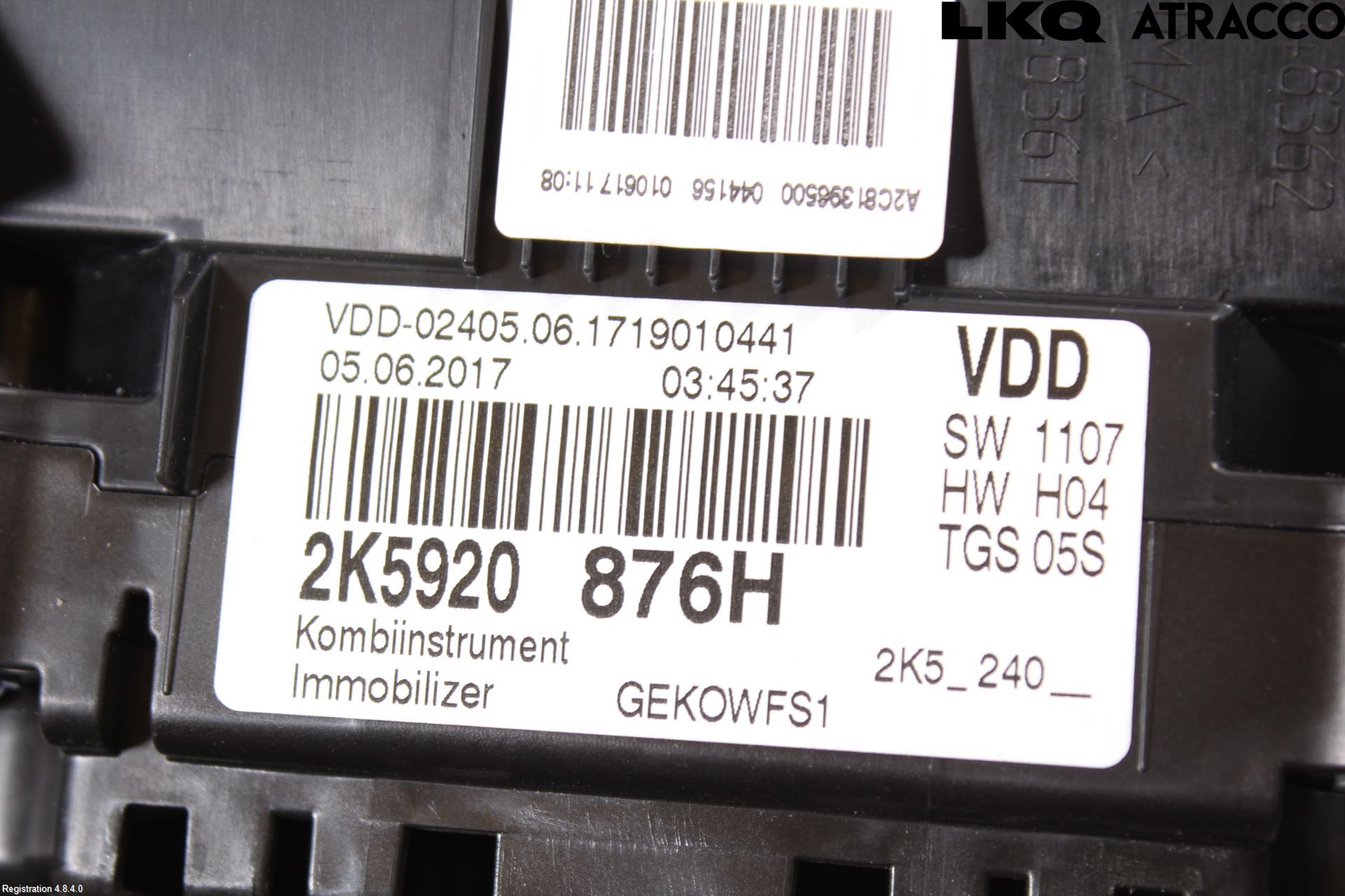 Volkswagen VW CADDY 16-20 Instr Kombinert