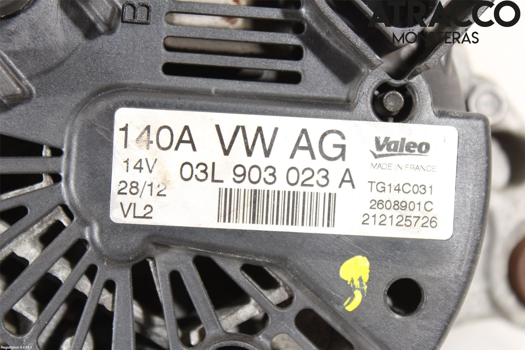 Volkswagen VW TIGUAN 07-16 Dynamo