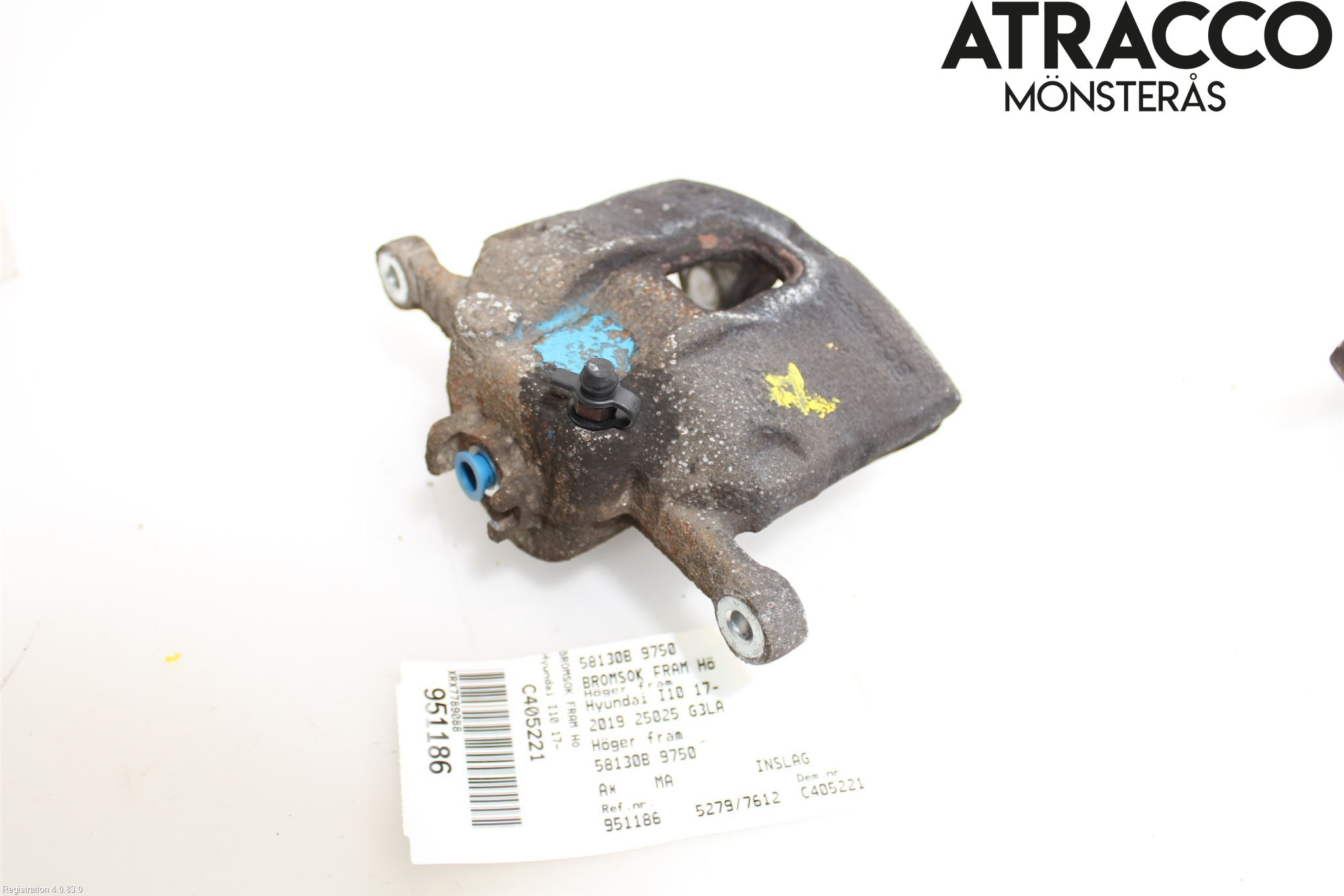 Hyundai i10 BA 17-20 Bremsecaliper Foran Høyre