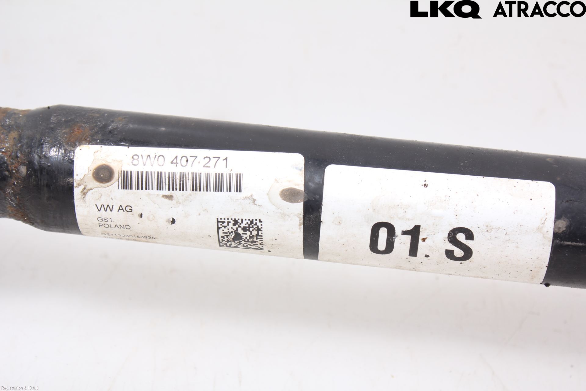 Audi A4/S4 B9 16-19 Drivaksel Foran Kompl Venstre
