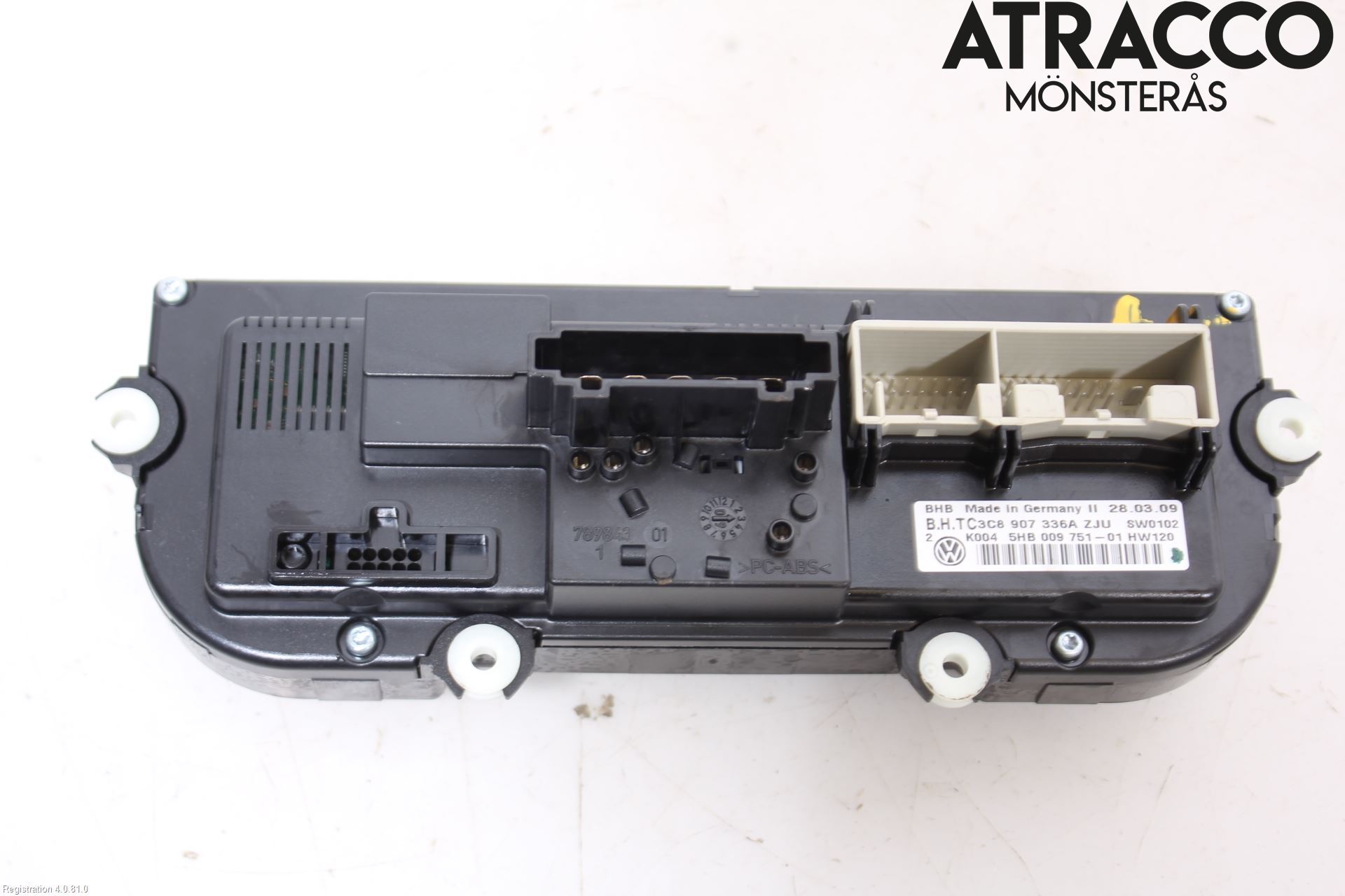 Volkswagen VW GOLF VI 09-13 Varme Ac Betjening-Display