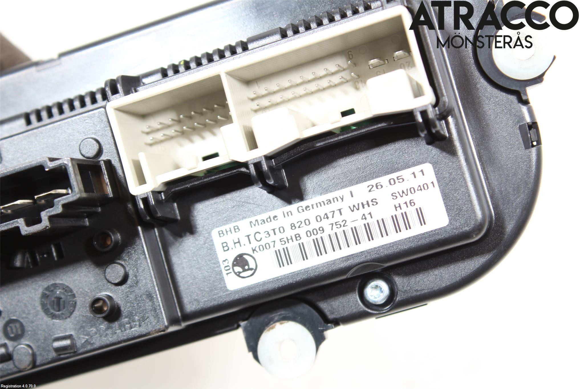 Skoda OCTAVIA (1Z) 05-13 Varme Ac Betjening-Display