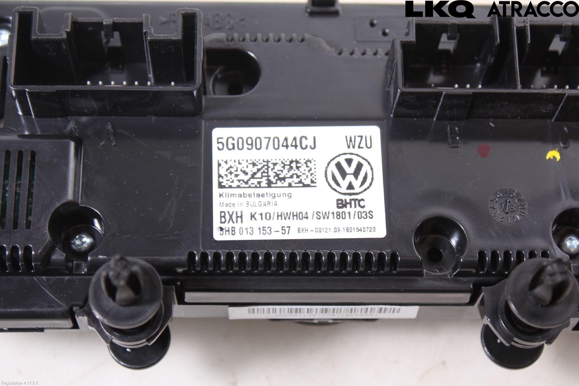 Volkswagen VW TOURAN 16- Varme Ac Betjening-Display