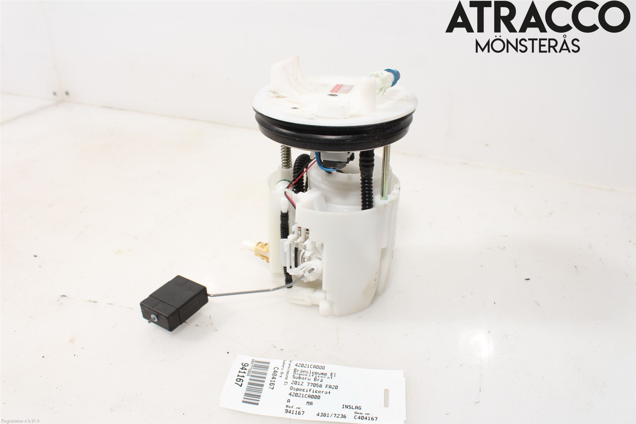 Subaru BRZ Drivstoffpumpe Fødepumpe El