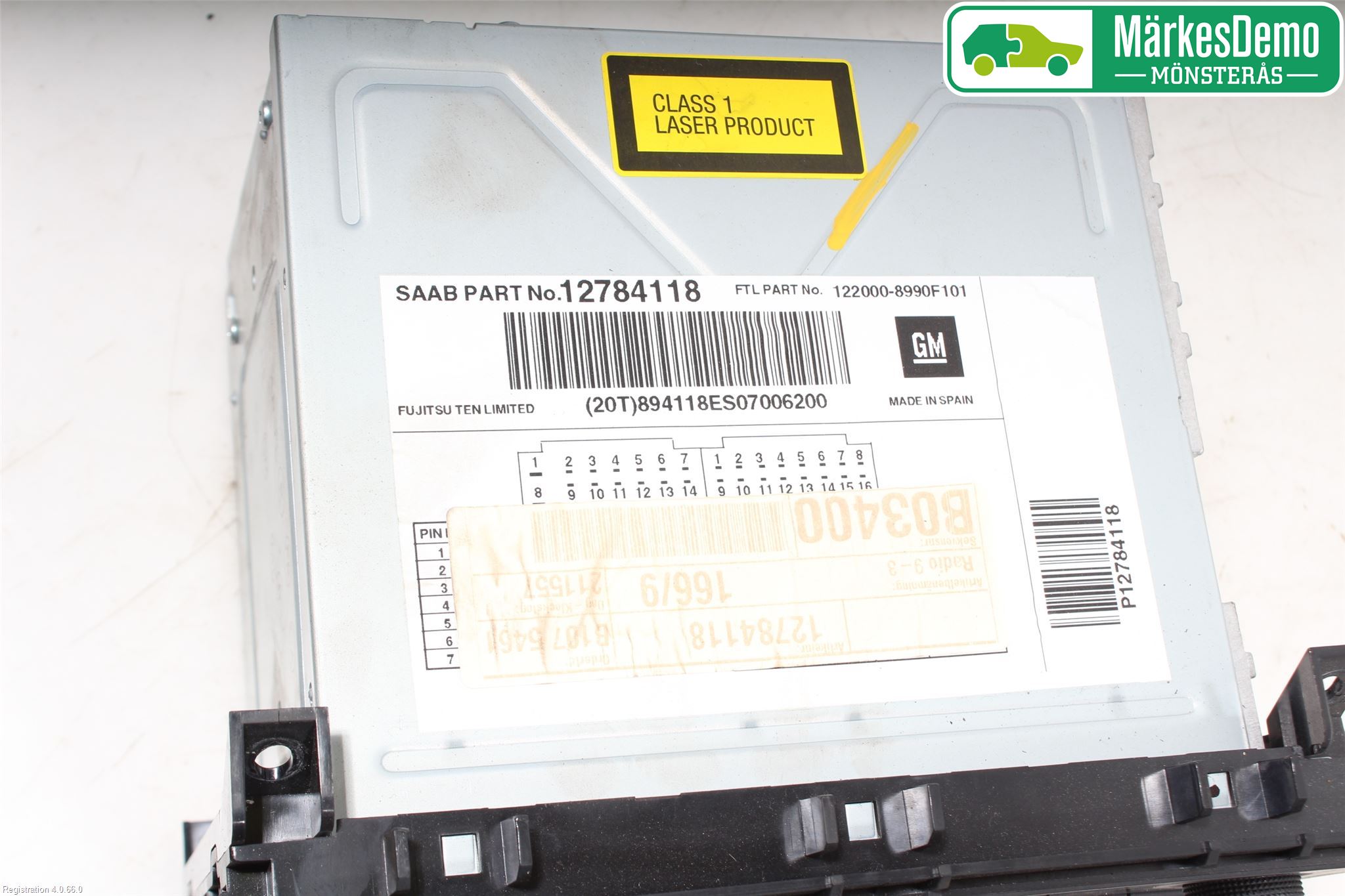 Saab 9-3 VER2/VER3 08-15 Stereo Radio