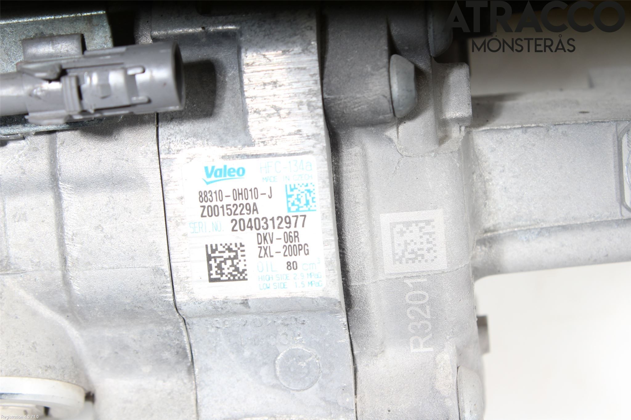 Citroen C1 06-13 Varme Ac Kompressor