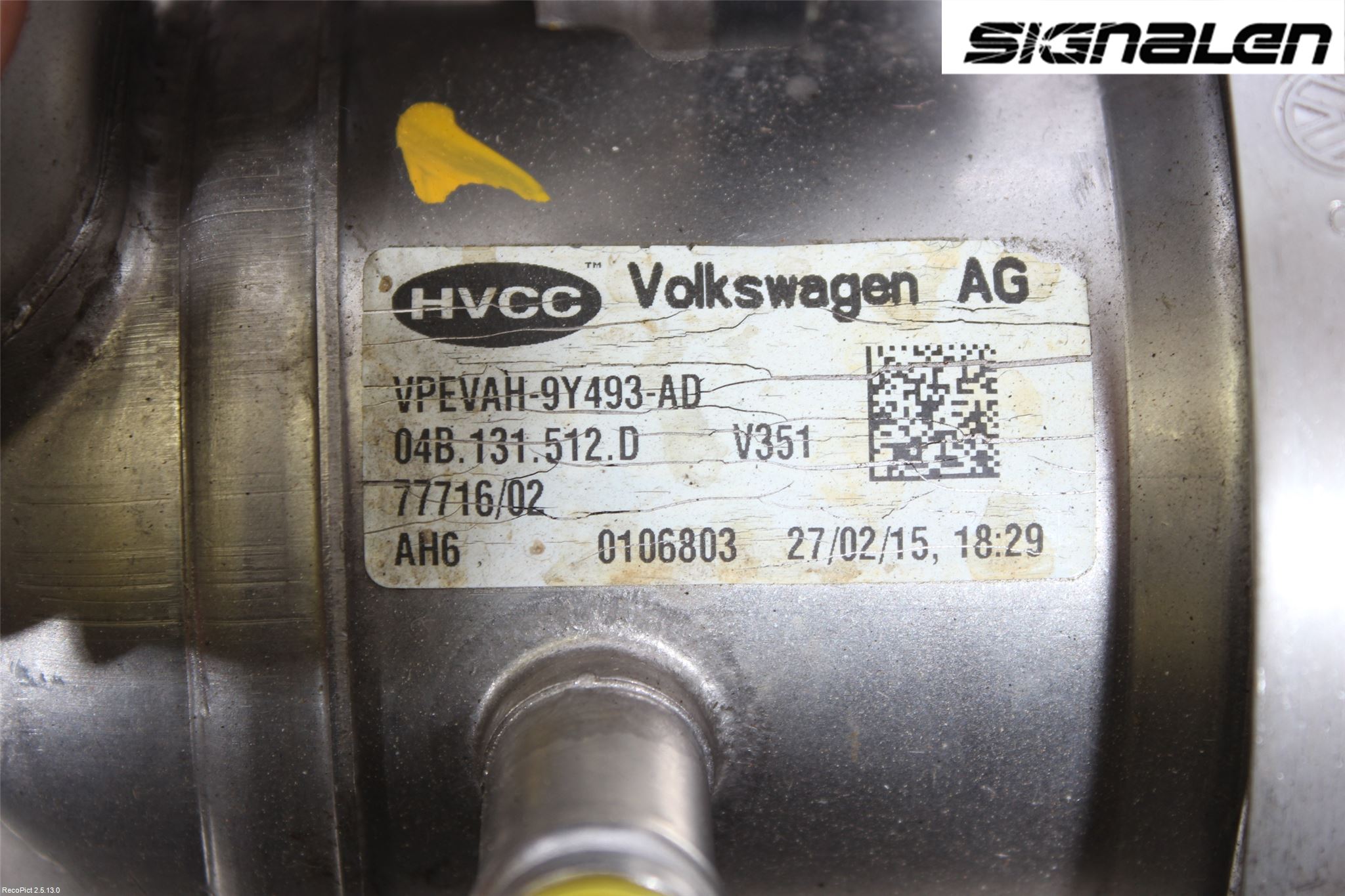 Volkswagen VW POLO 10-17 Eksos Kjøler