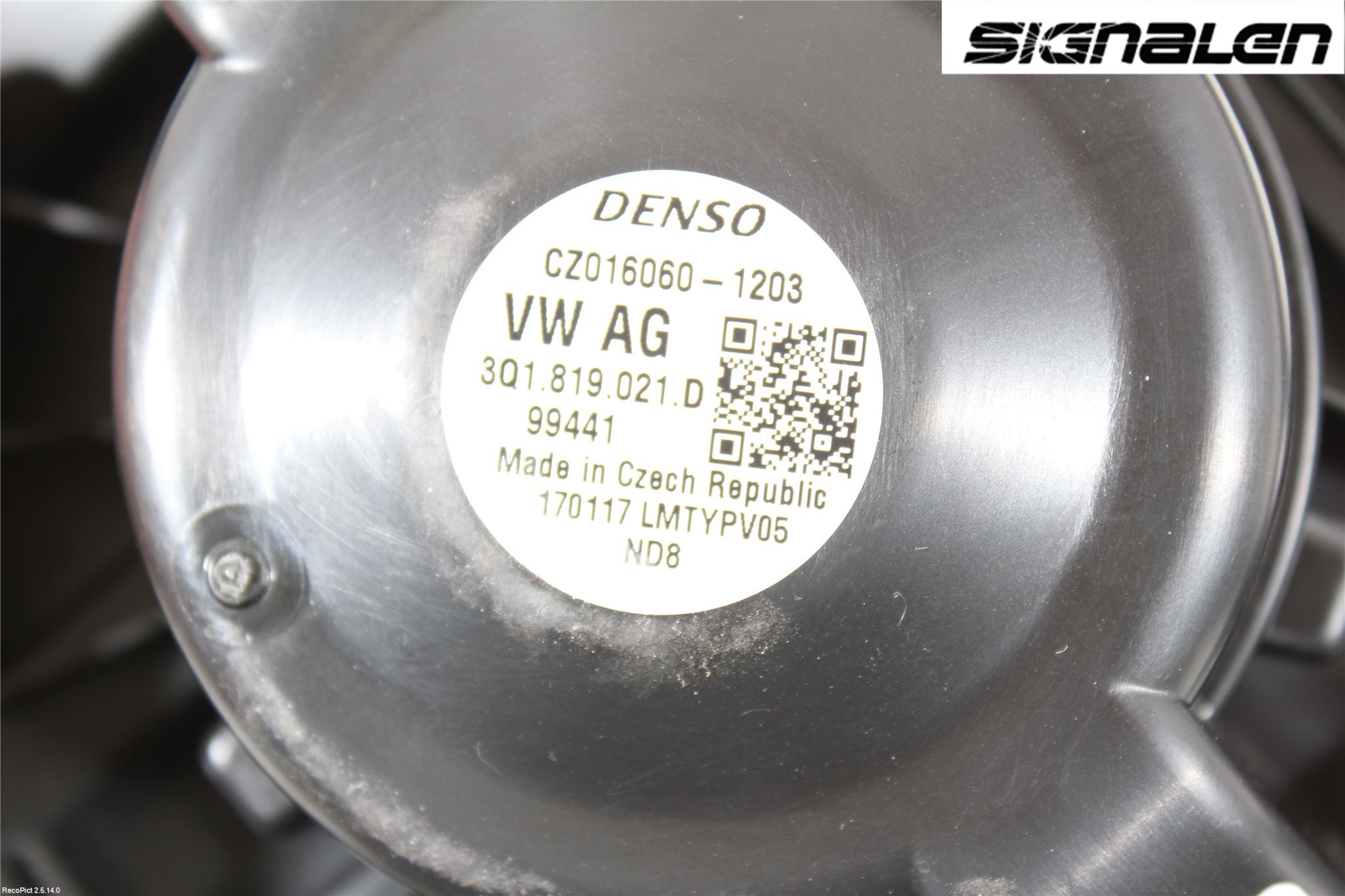 Volkswagen VW PASSAT 15-19 Varmeapparat Viftemotor