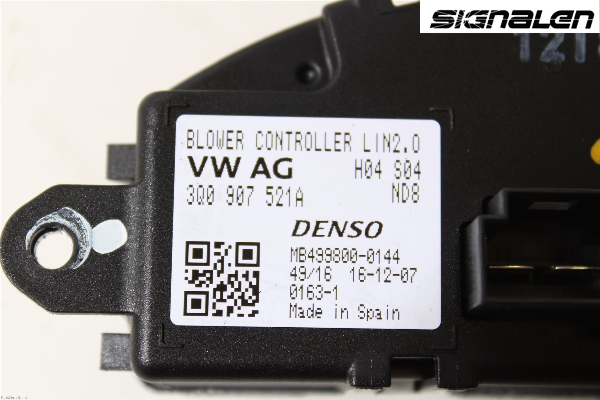 Volkswagen VW PASSAT 15-19 Varmeapparat Viftemotstand