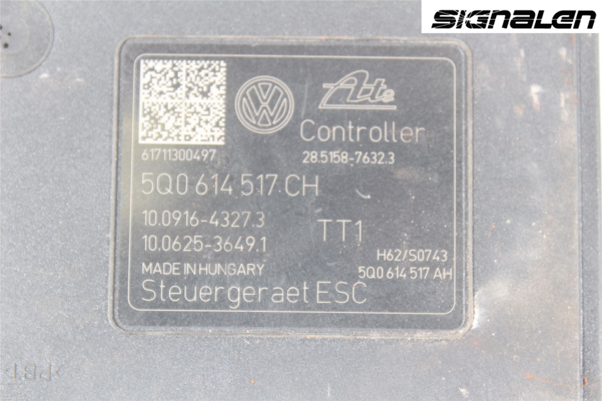 Volkswagen VW PASSAT 15-19 Abs Hydraulikkaggregat