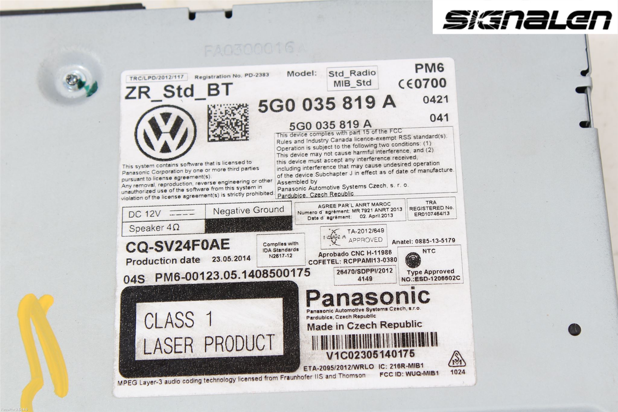 Volkswagen VW GOLF / E-GOLF VII 13-20 Stereo Radio