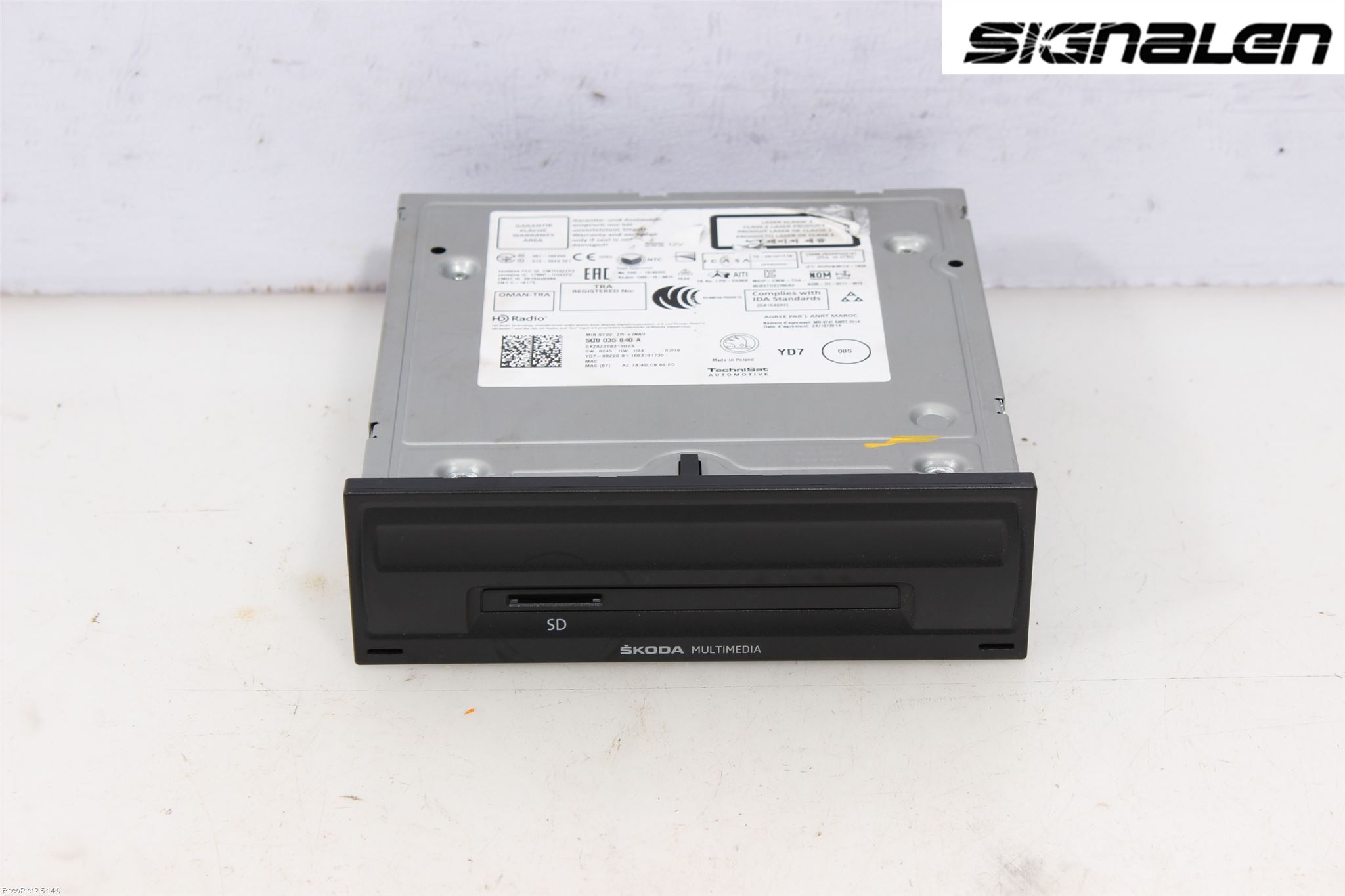 Skoda FABIA 07-14 Stereo Radio