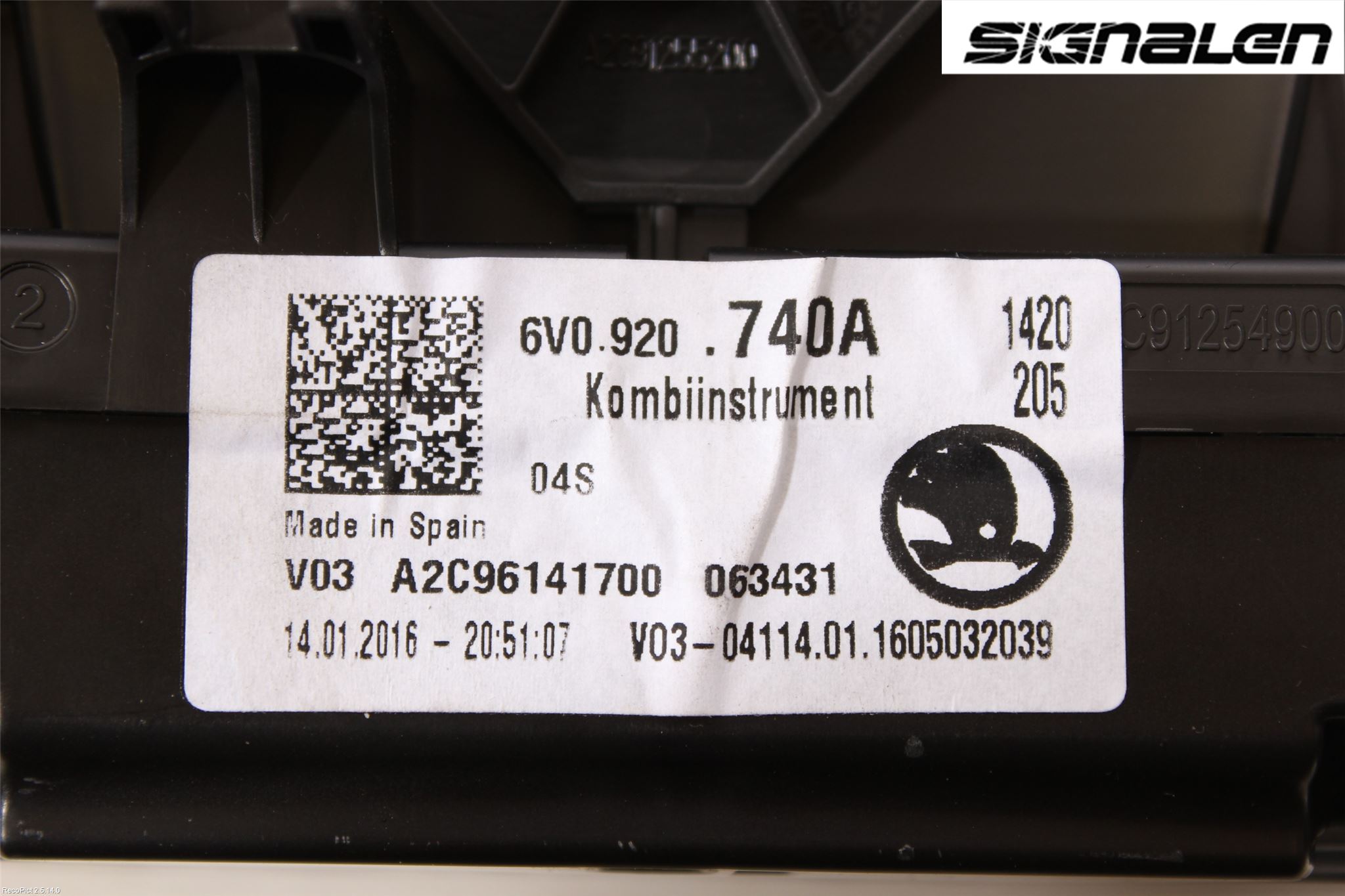 Skoda FABIA 07-14 Instr Kombinert