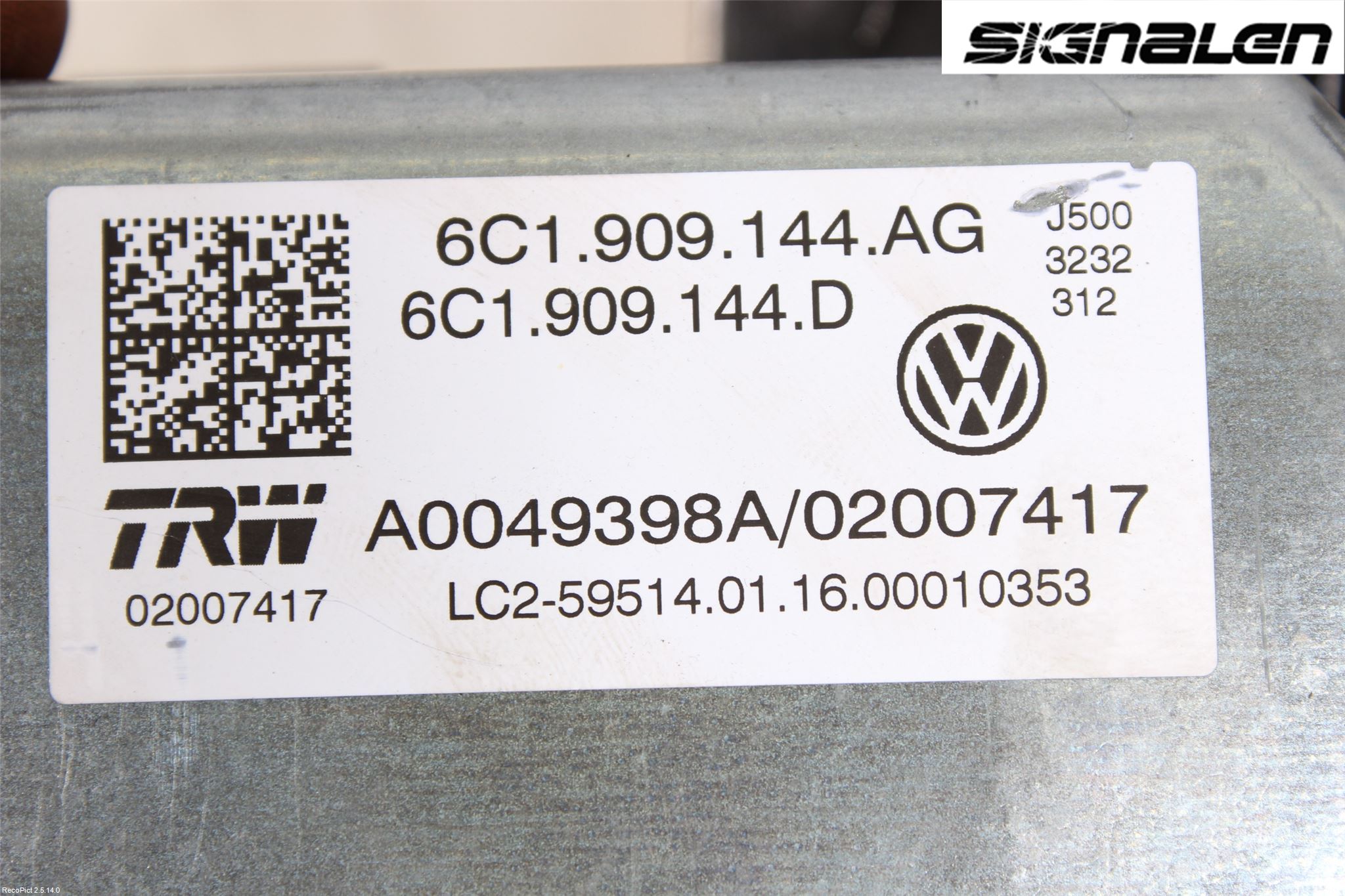 Skoda FABIA 07-14 Rattakselaggregat Innebygd Servo