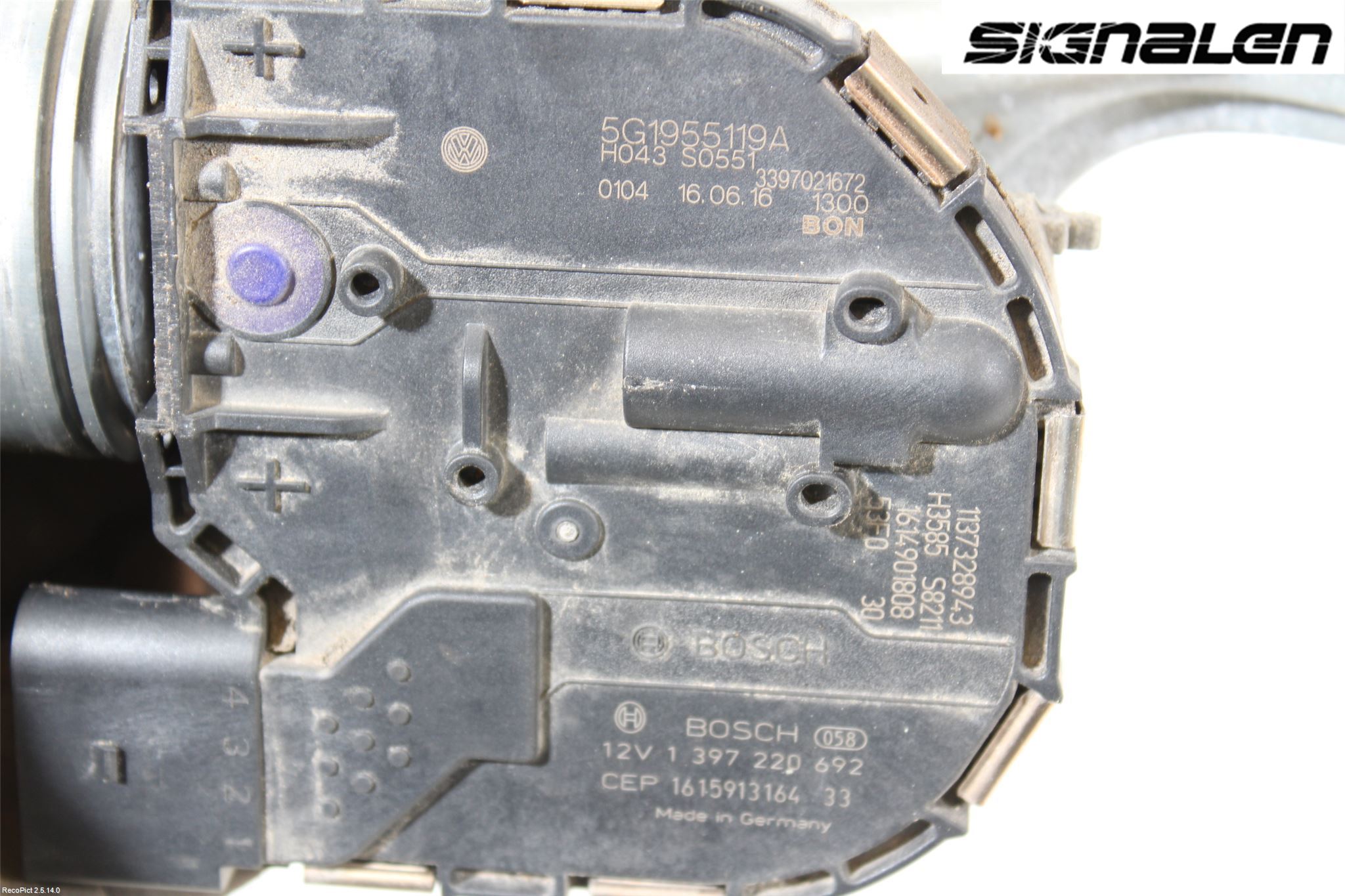 Volkswagen VW GOLF / E-GOLF VII 13-20 Viskermotor Frontrute