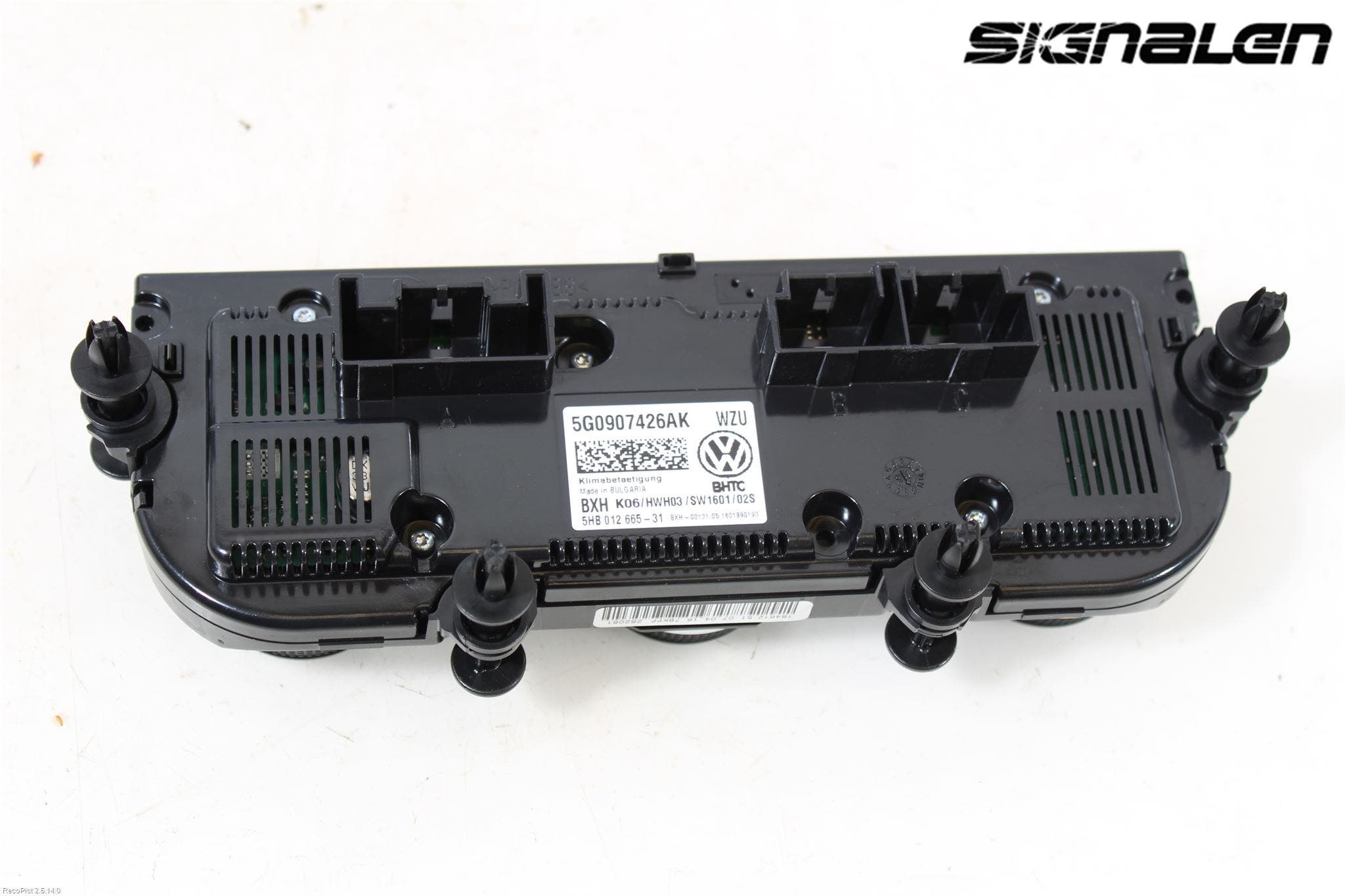 Volkswagen VW GOLF / E-GOLF VII 13-20 Varme Ac Betjening-Display