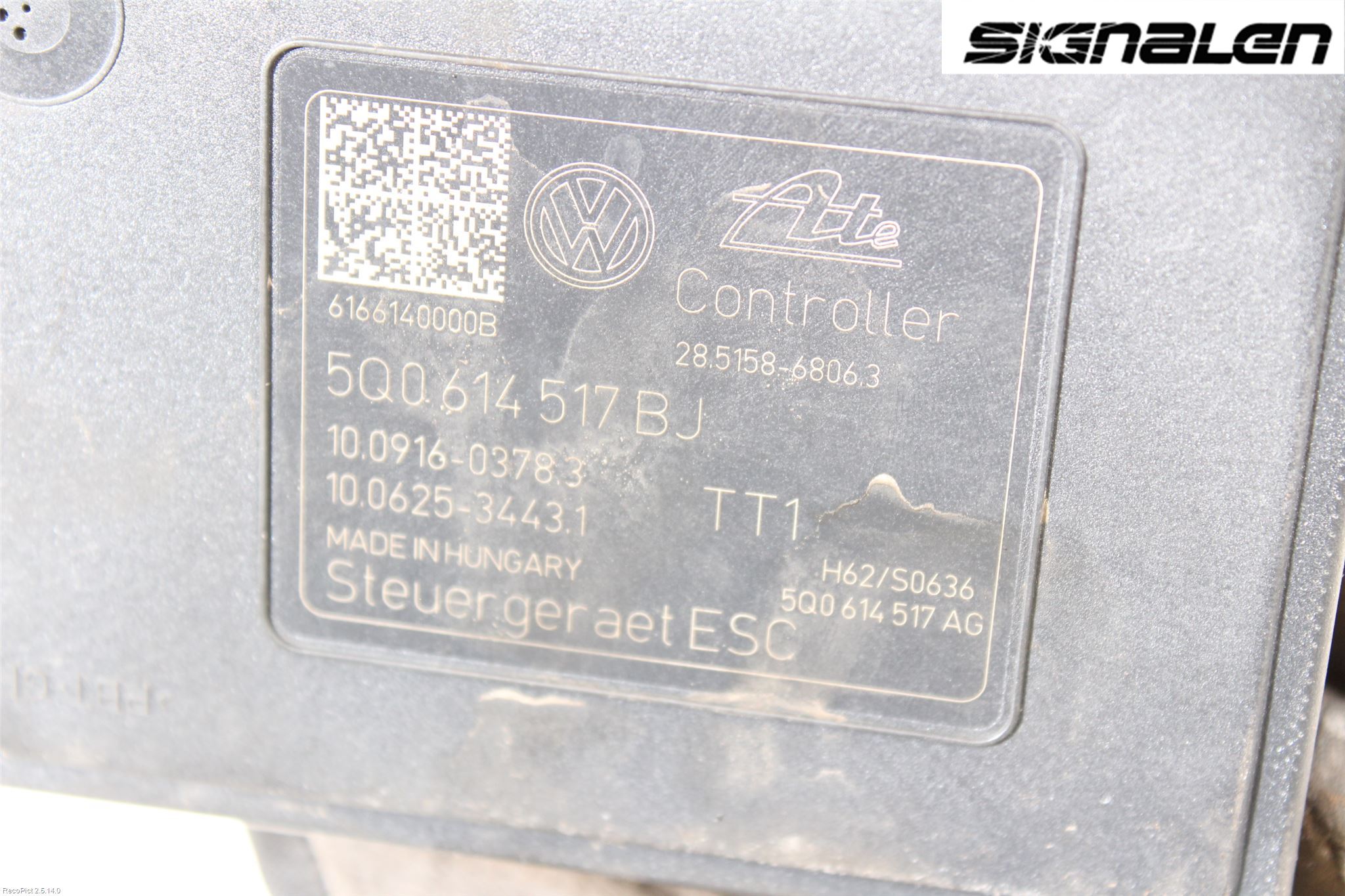 Volkswagen VW GOLF / E-GOLF VII 13-20 Abs Hydraulikkaggregat