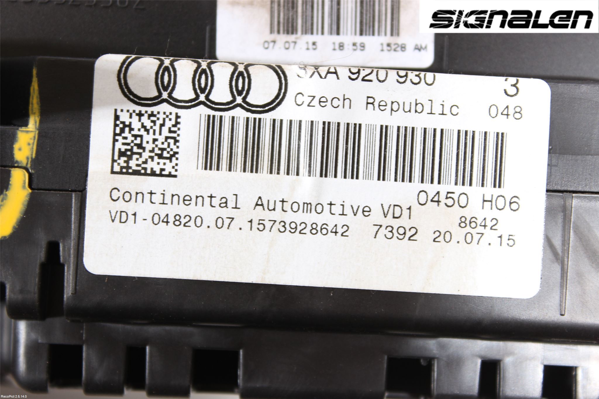 Audi A1/S1 11-18 Instr Kombinert