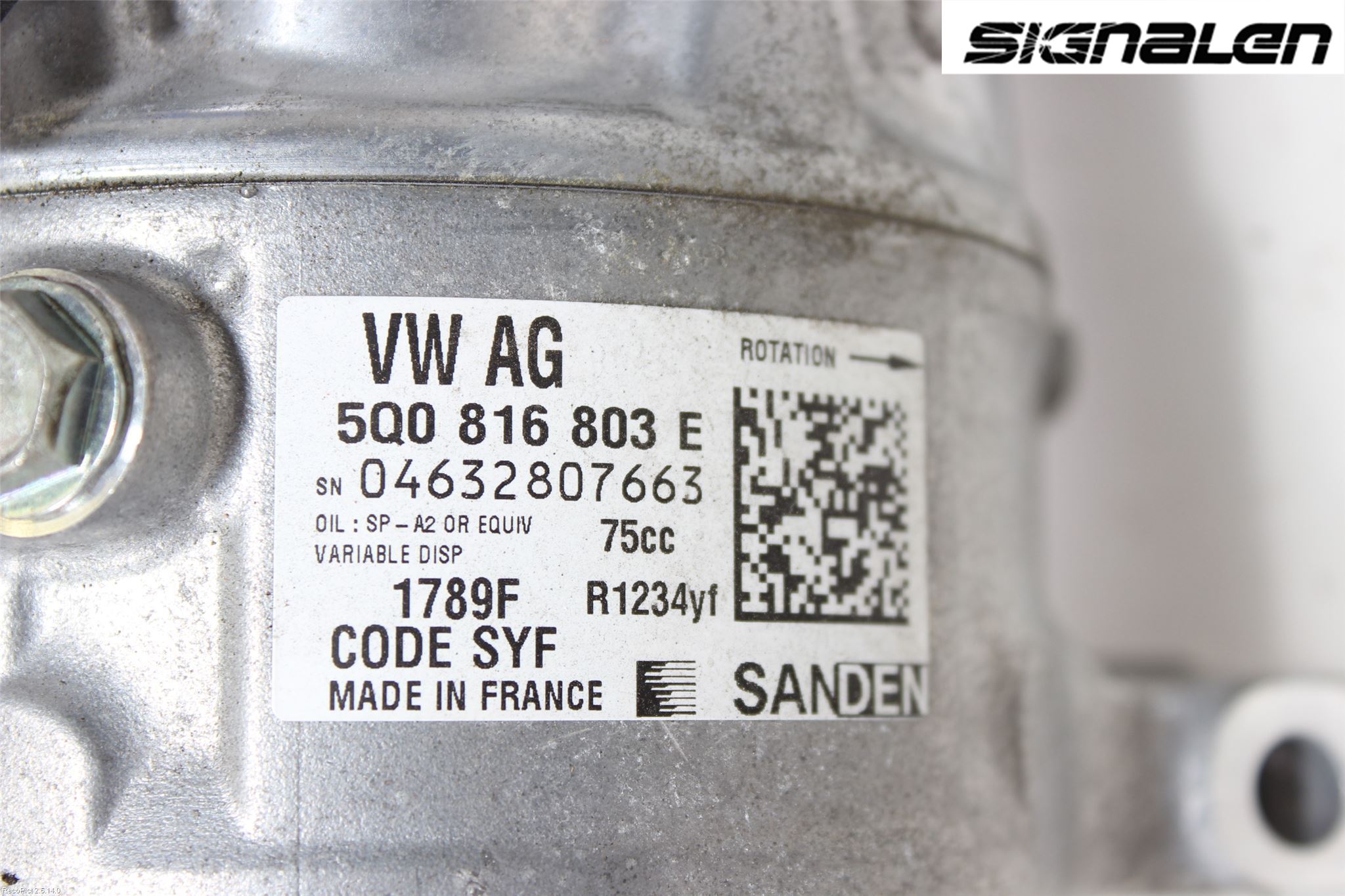 Volkswagen VW POLO 10-17 Varme Ac Kompressor