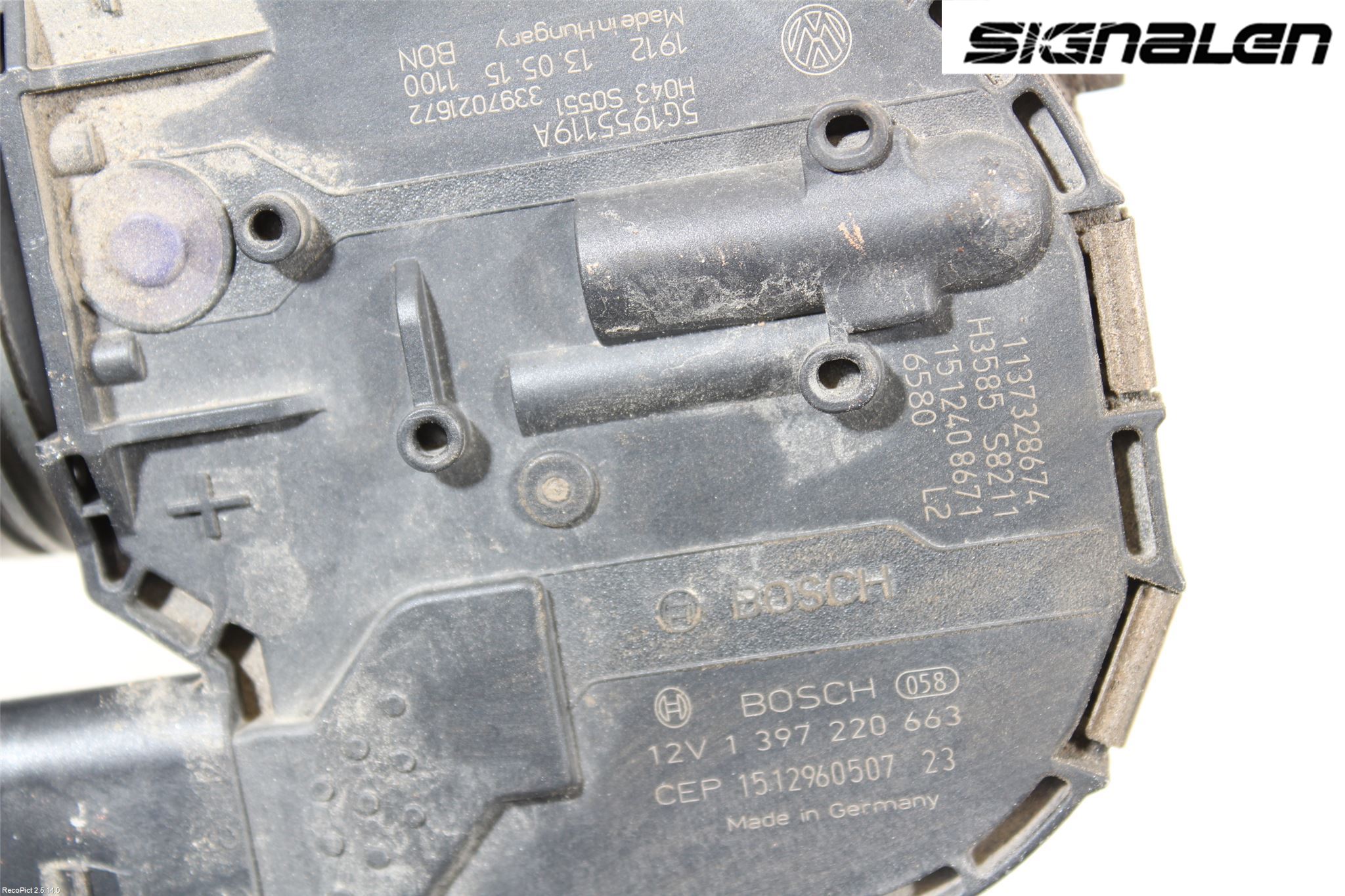 Volkswagen VW GOLF / E-GOLF VII 13-20 Viskermotor Frontrute
